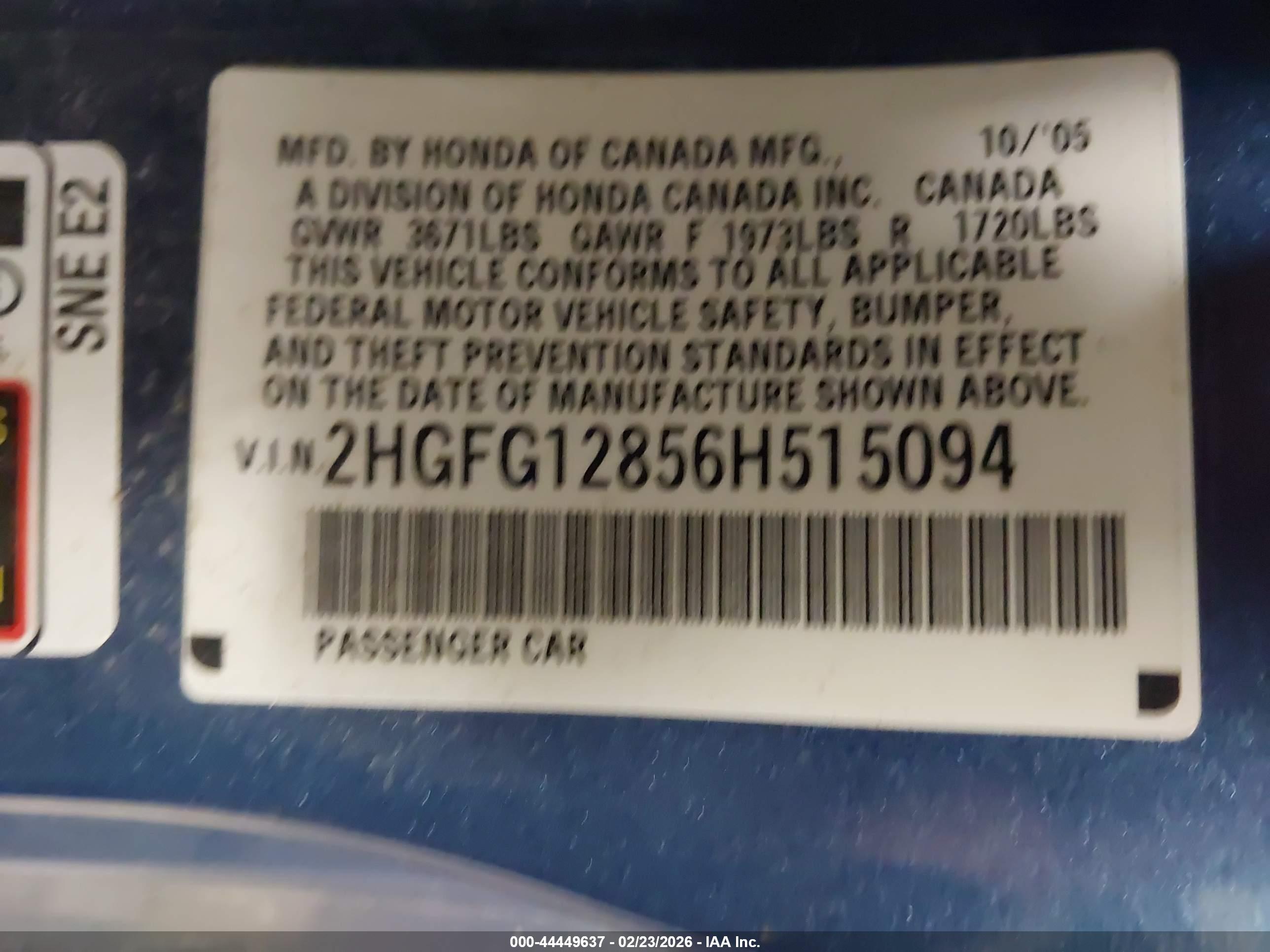 HONDA CIVIC image 9