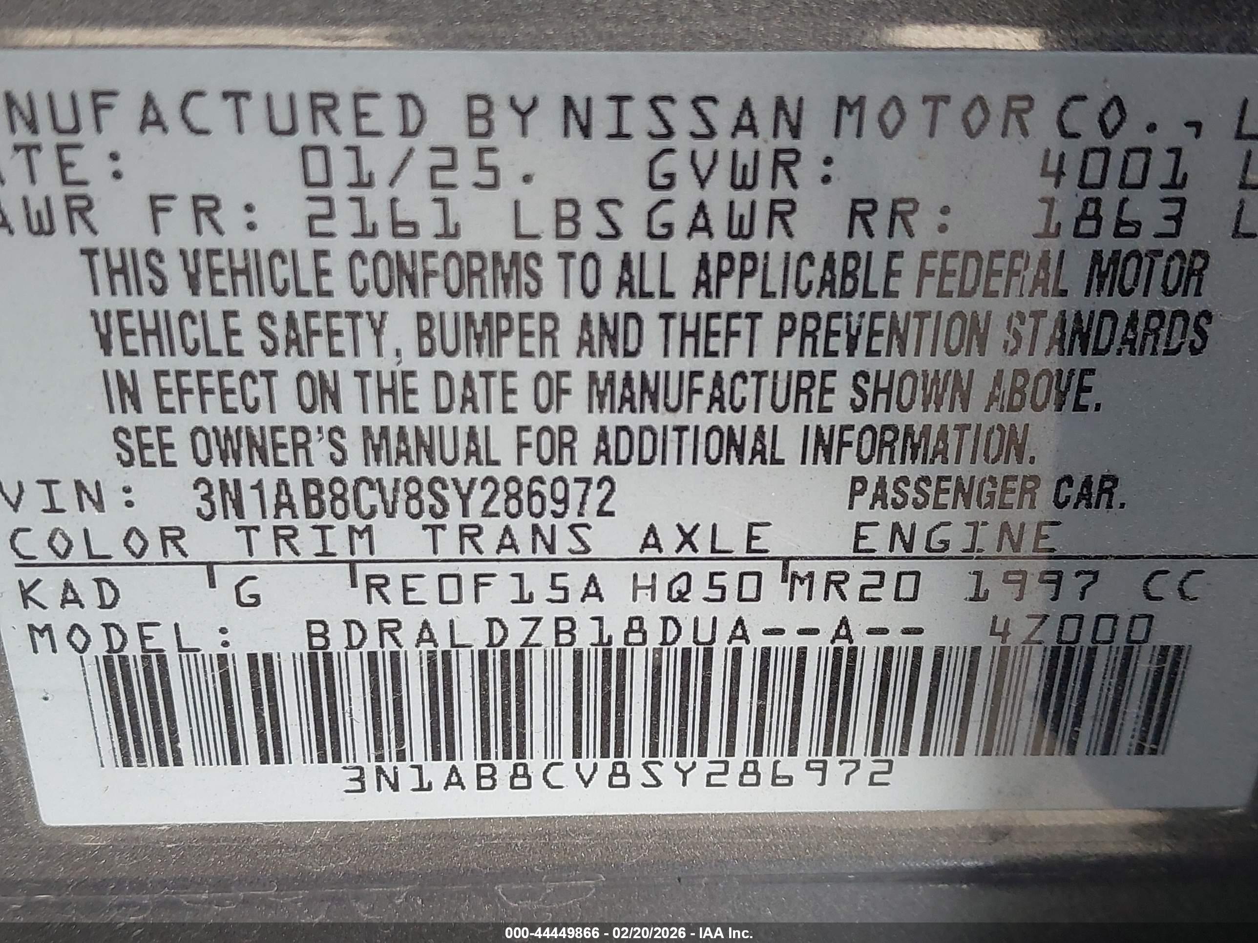 NISSAN SENTRA image 9
