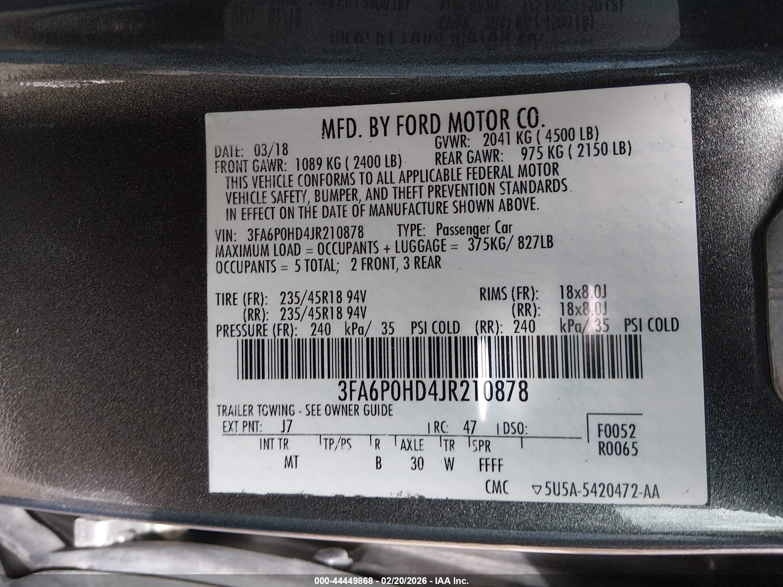 FORD FUSION image 9