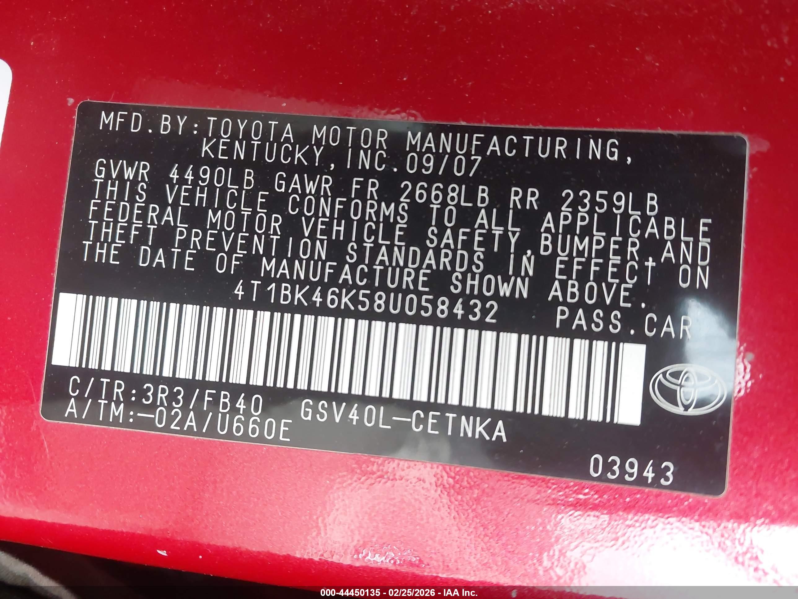 TOYOTA CAMRY image 9