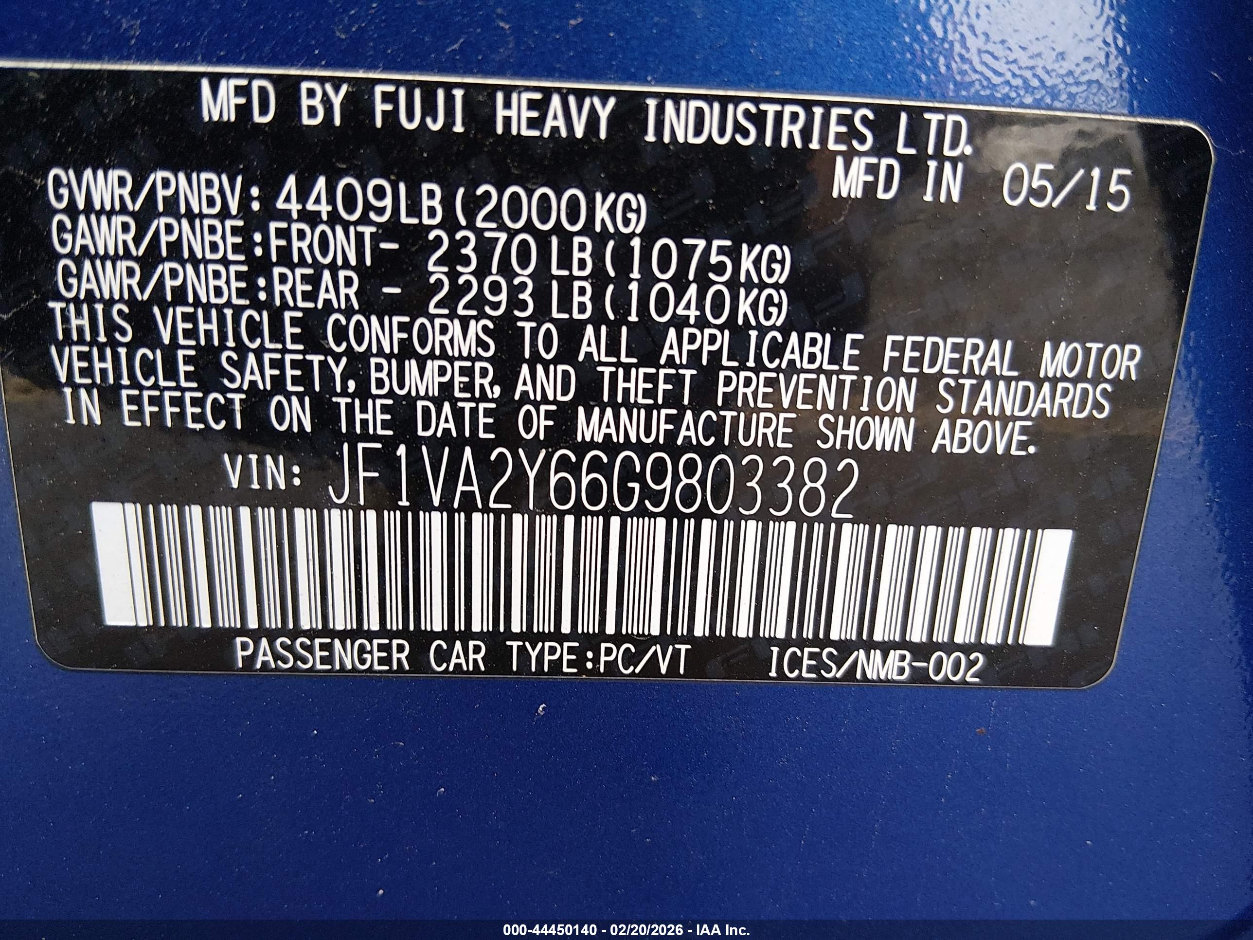 SUBARU WRX image 9