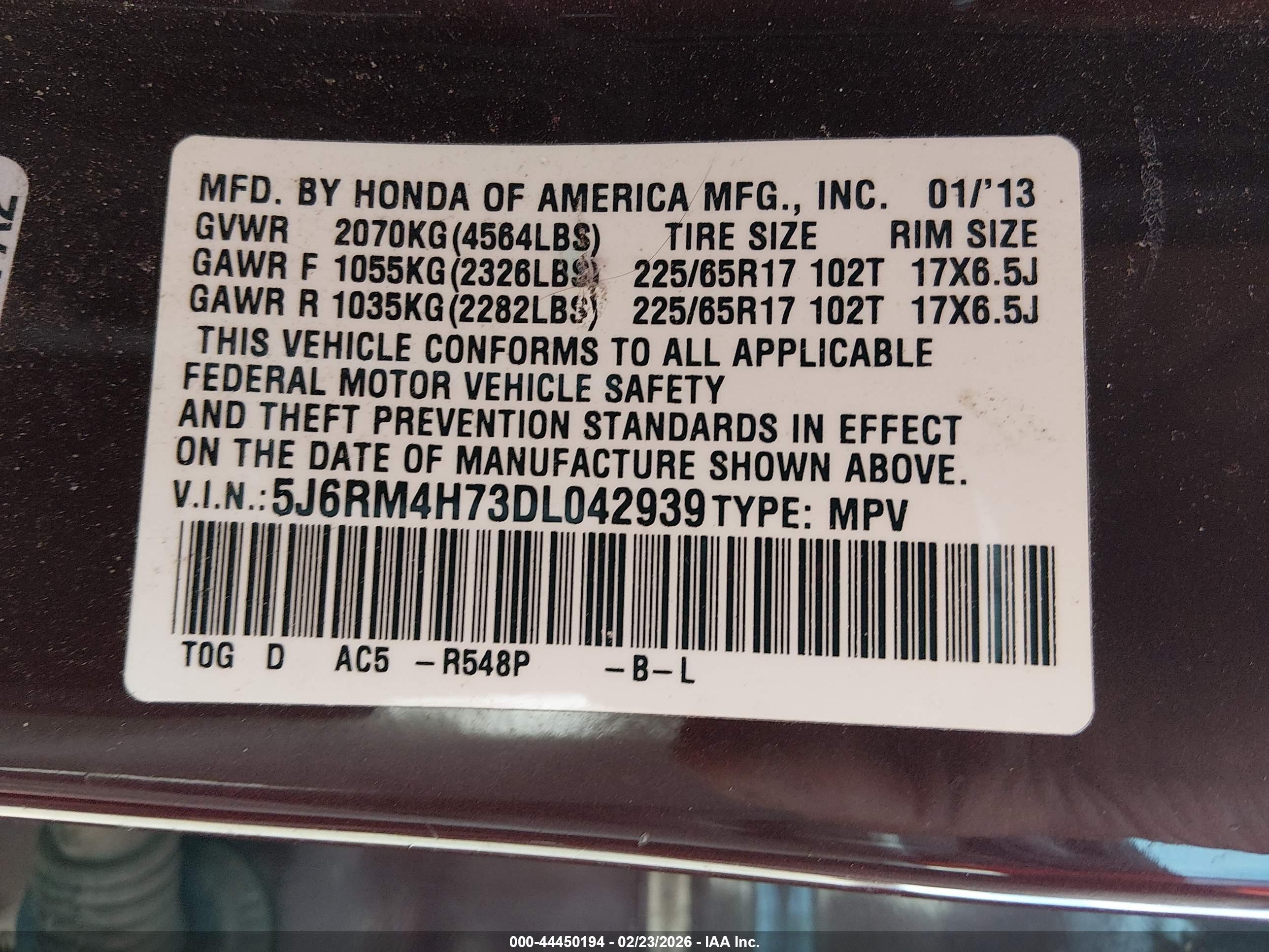 HONDA CR-V image 9