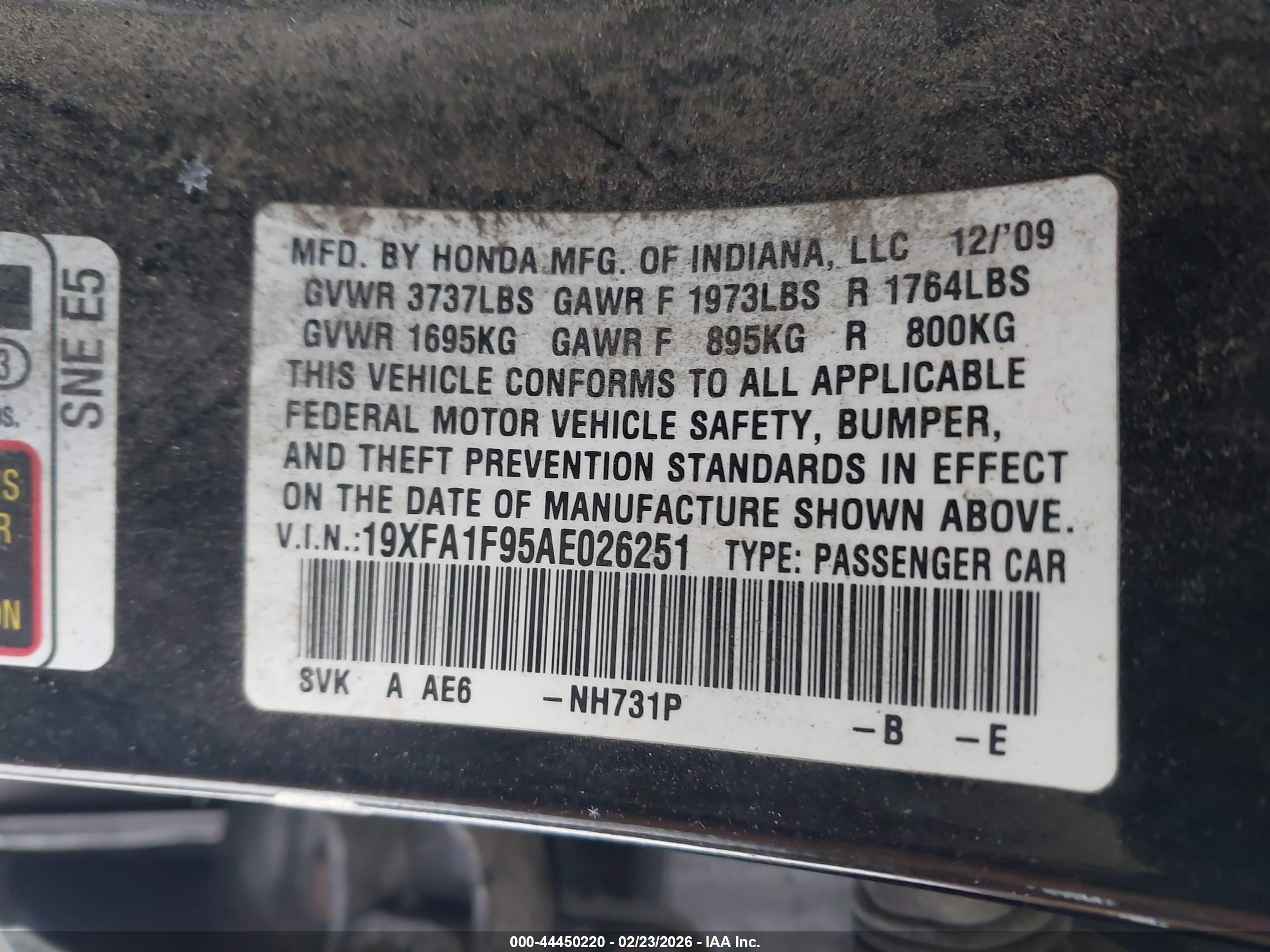 HONDA CIVIC image 9