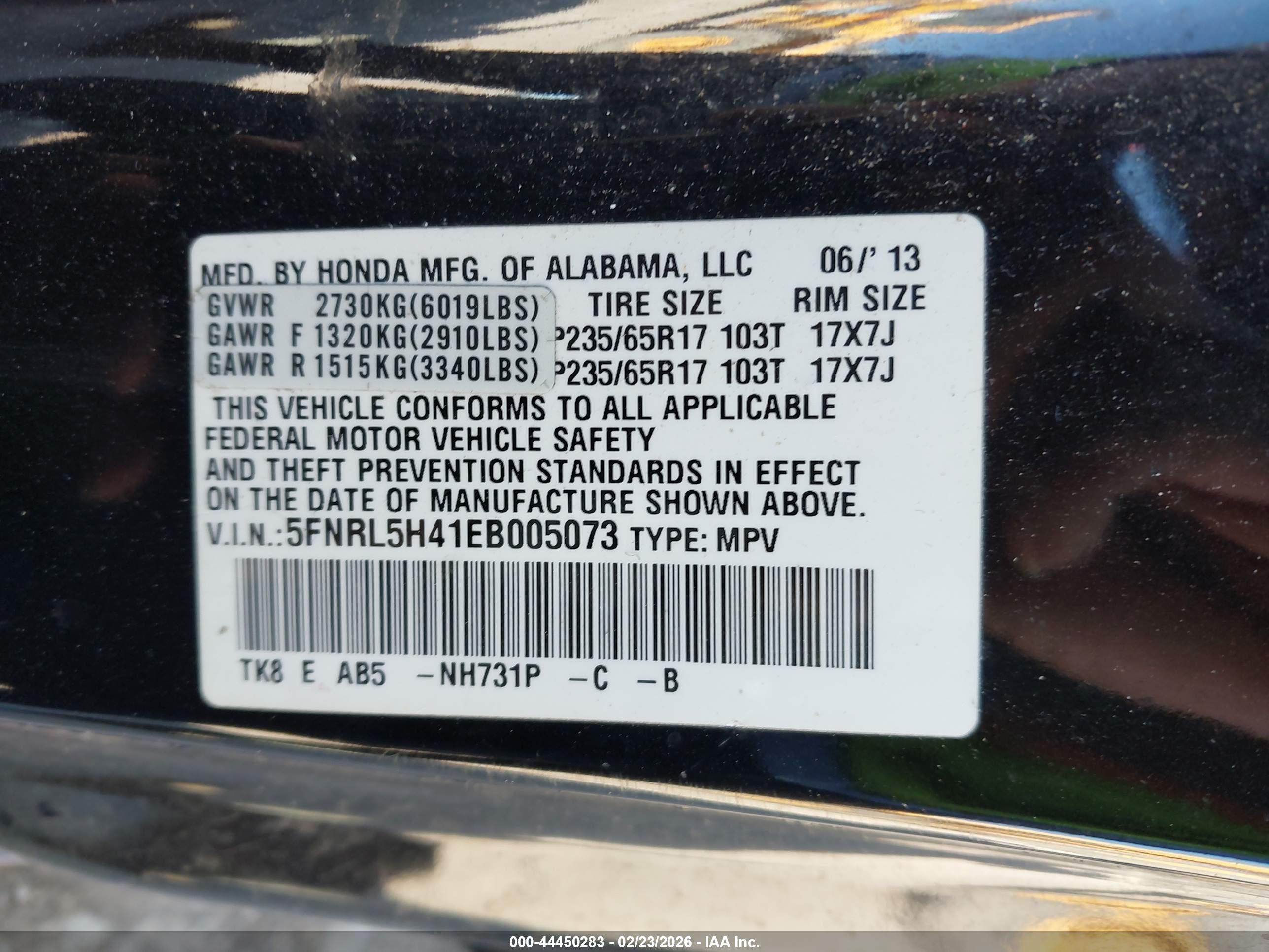 HONDA ODYSSEY image 9