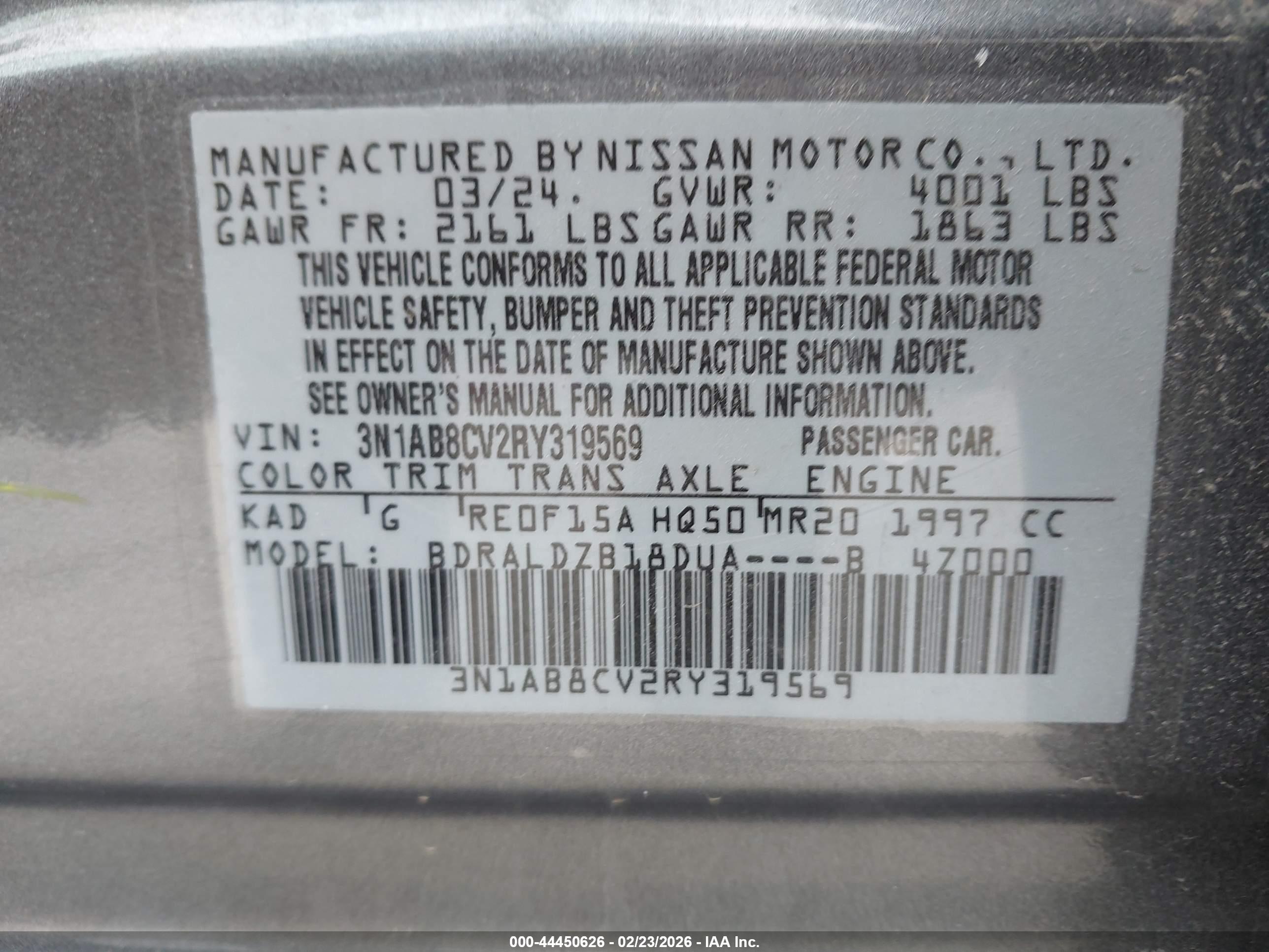 NISSAN SENTRA image 9