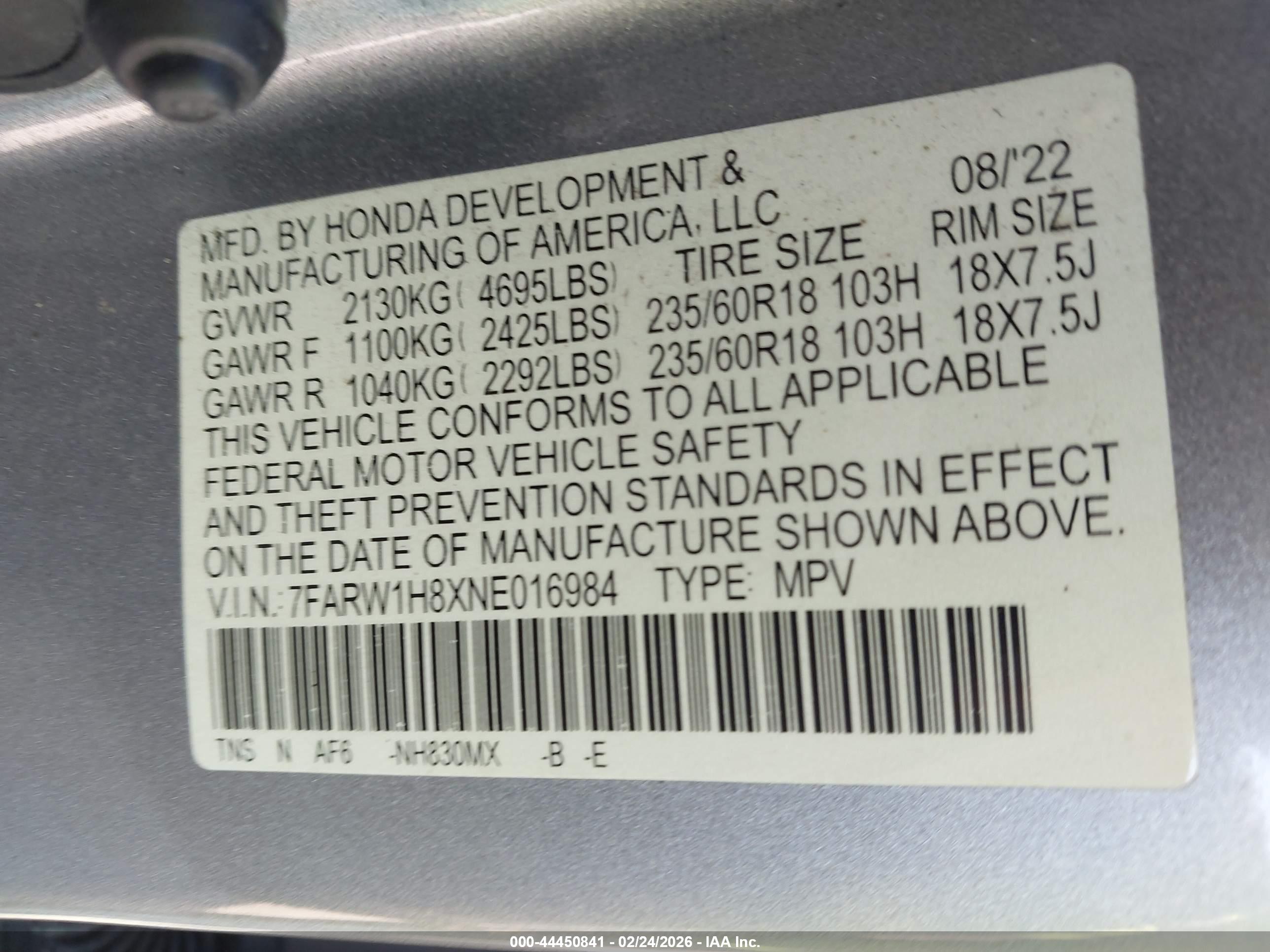 HONDA CR-V image 9