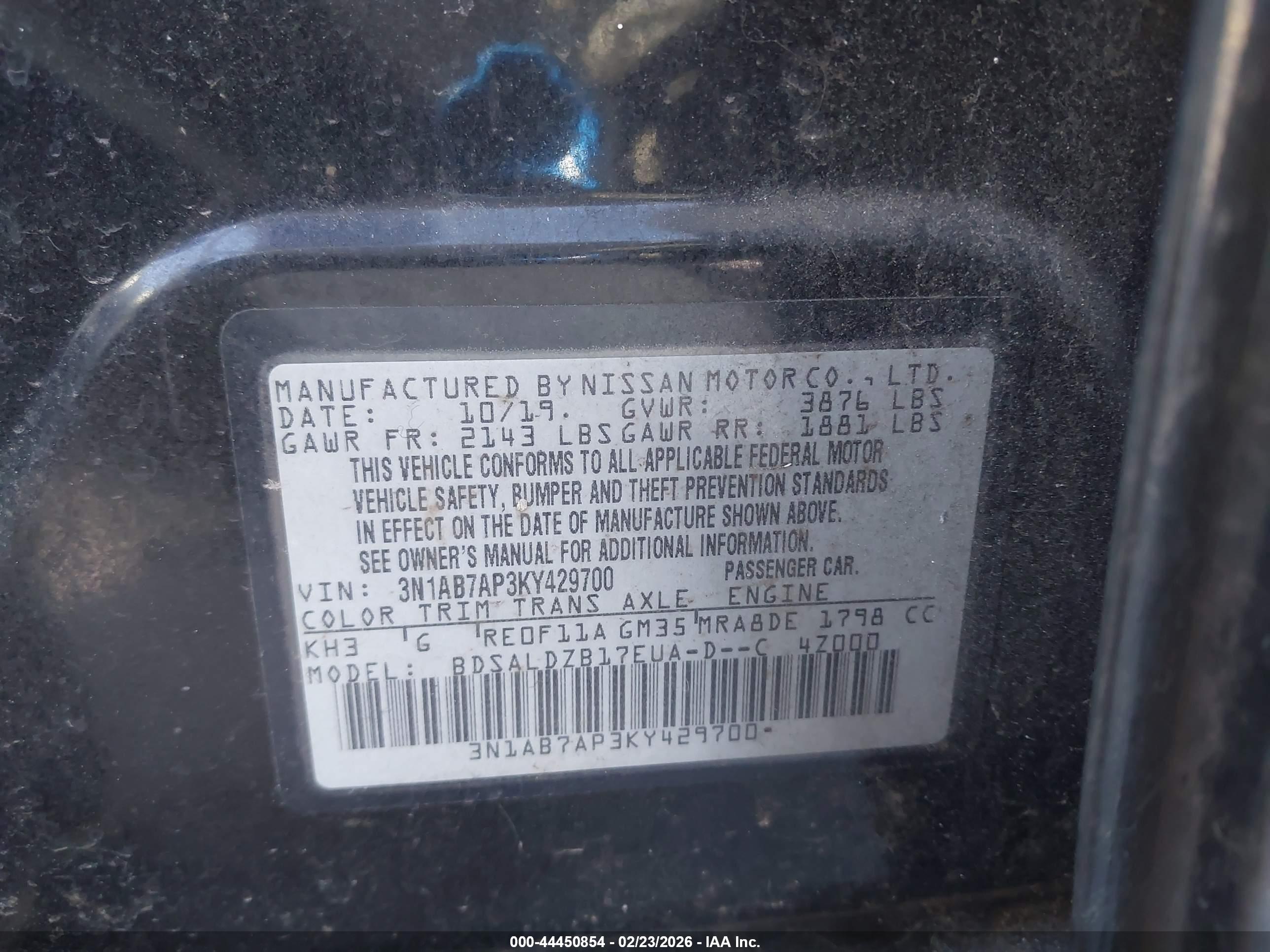 NISSAN SENTRA image 9