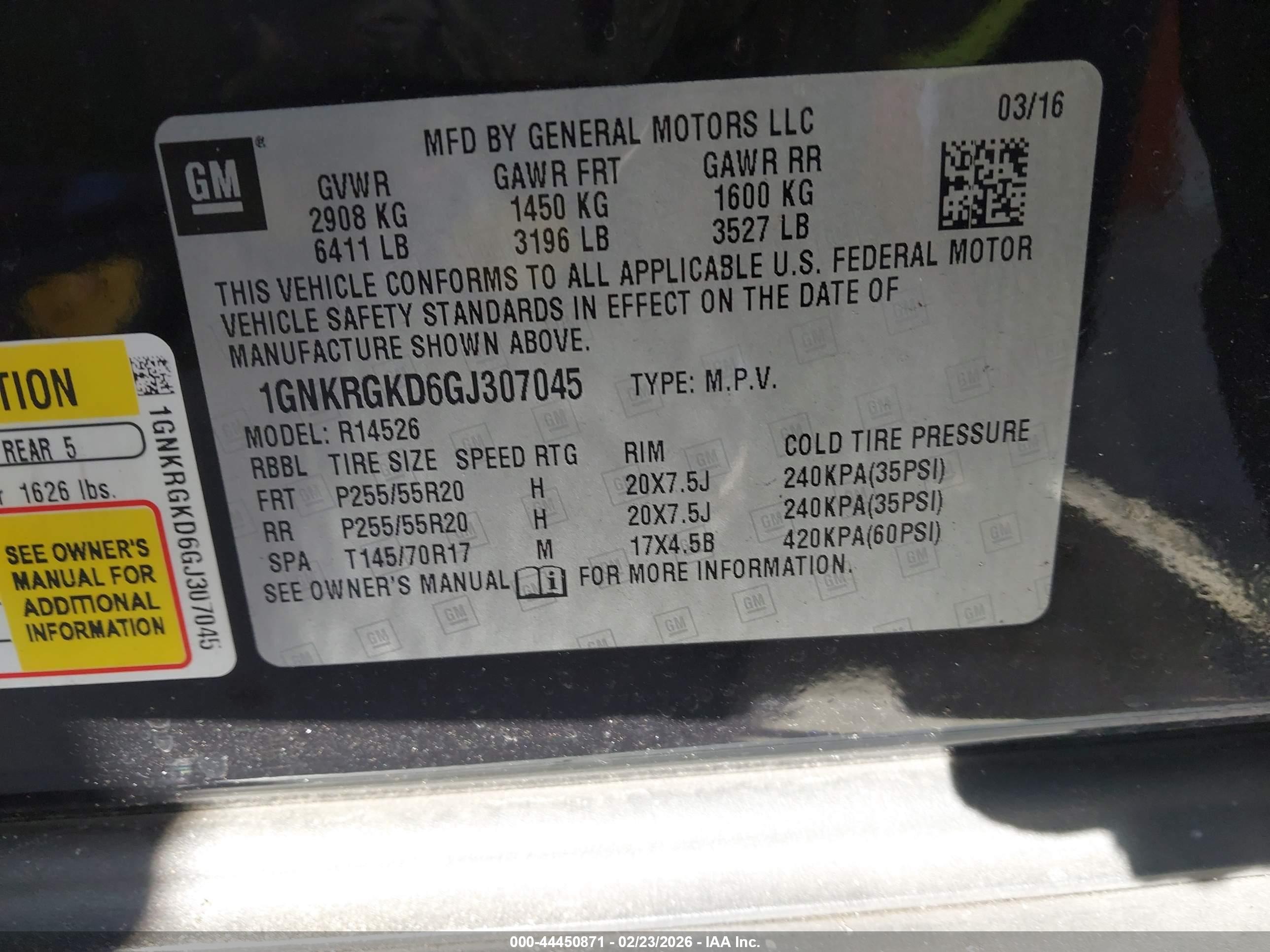 CHEVROLET TRAVERSE image 9