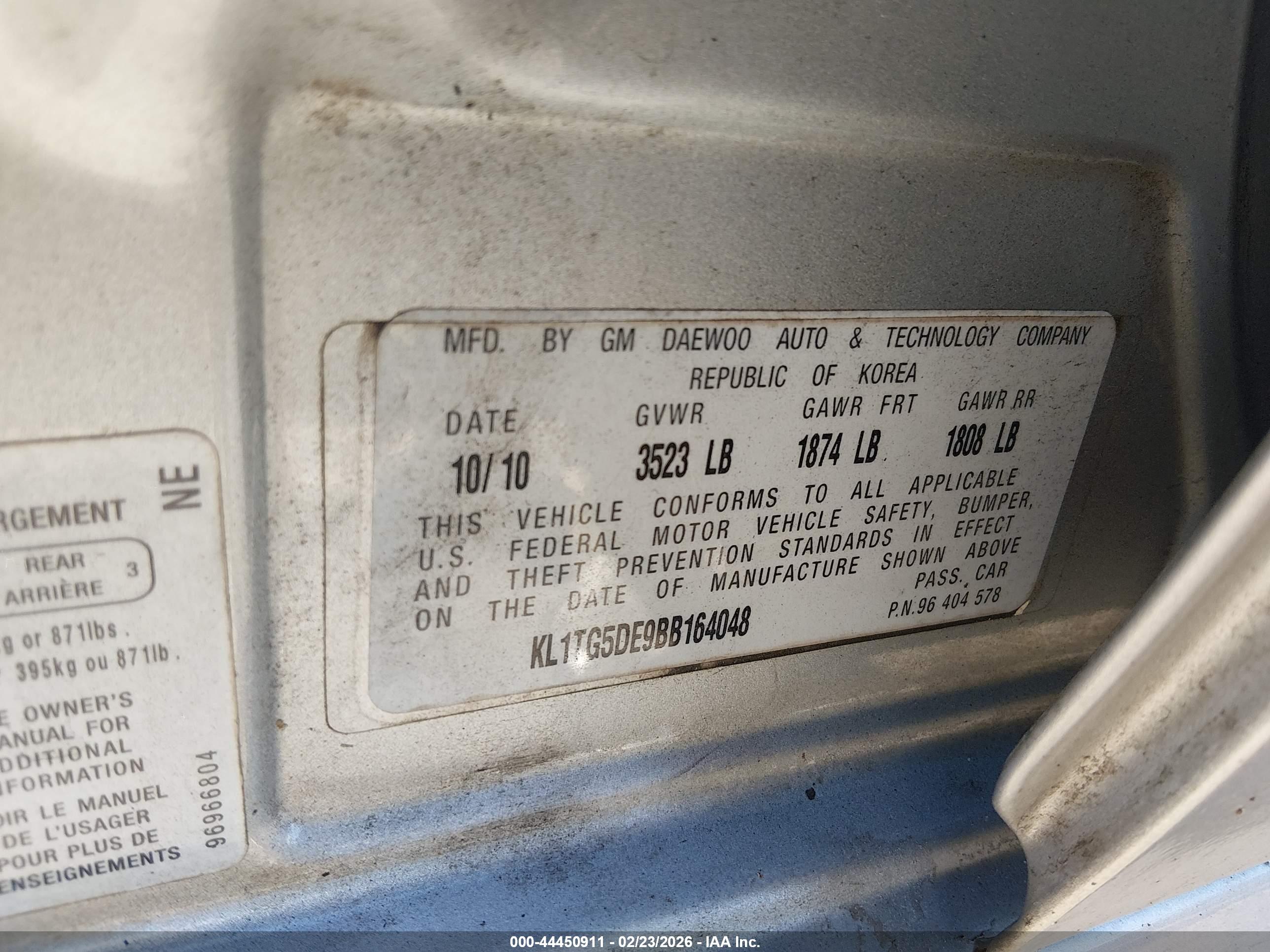 CHEVROLET AVEO image 9