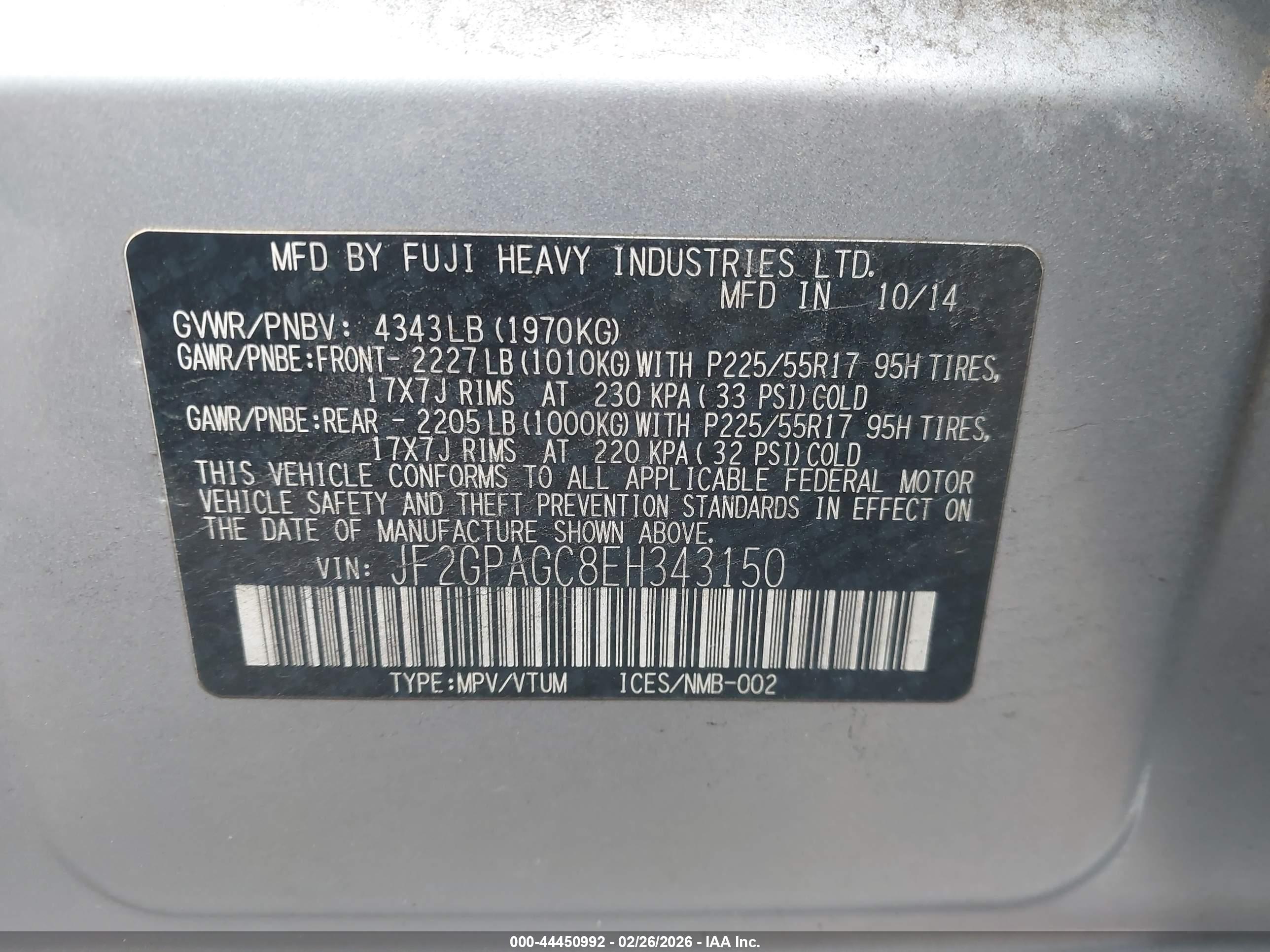 SUBARU XV image 9