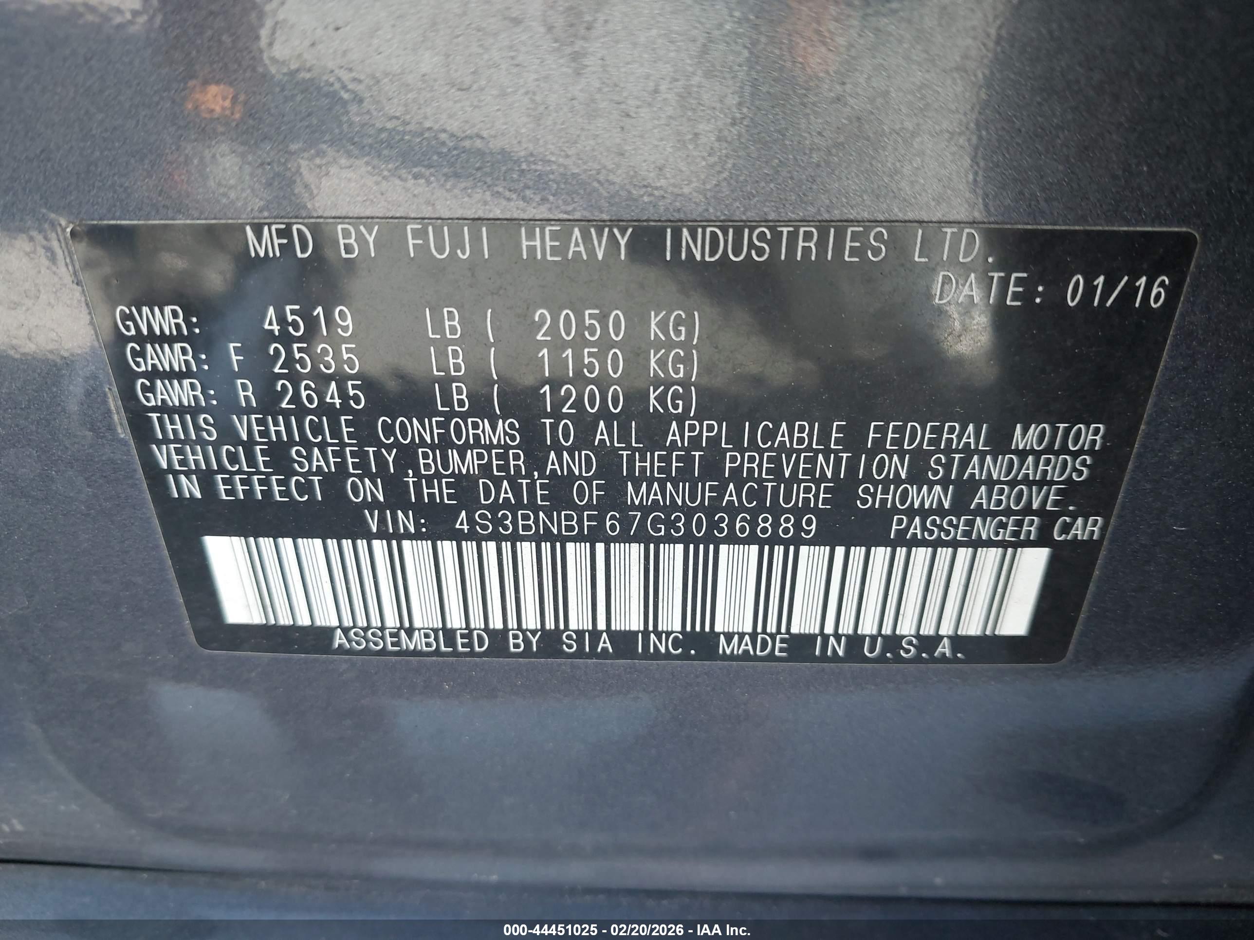 SUBARU LEGACY image 9