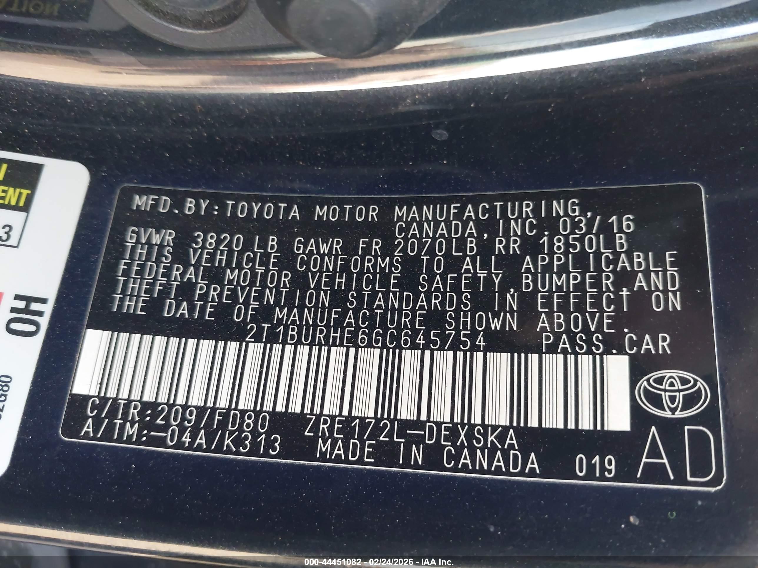 TOYOTA COROLLA image 9