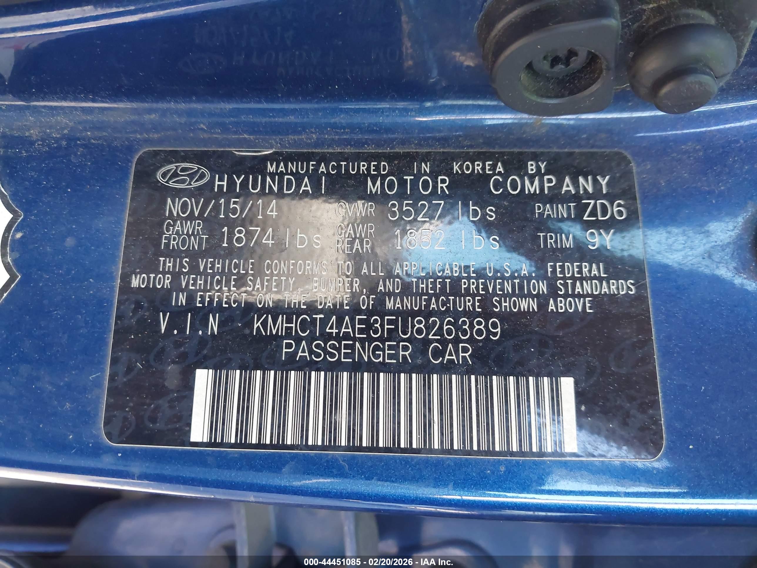 HYUNDAI ACCENT image 9
