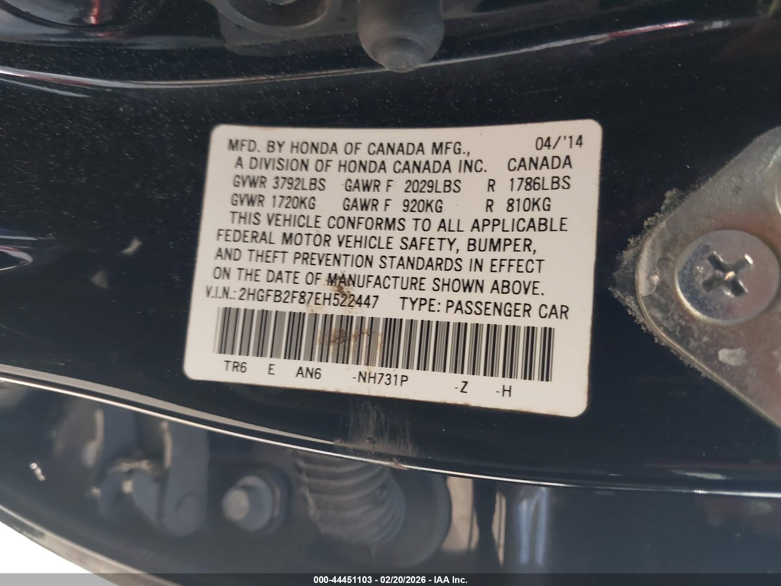 HONDA CIVIC image 9