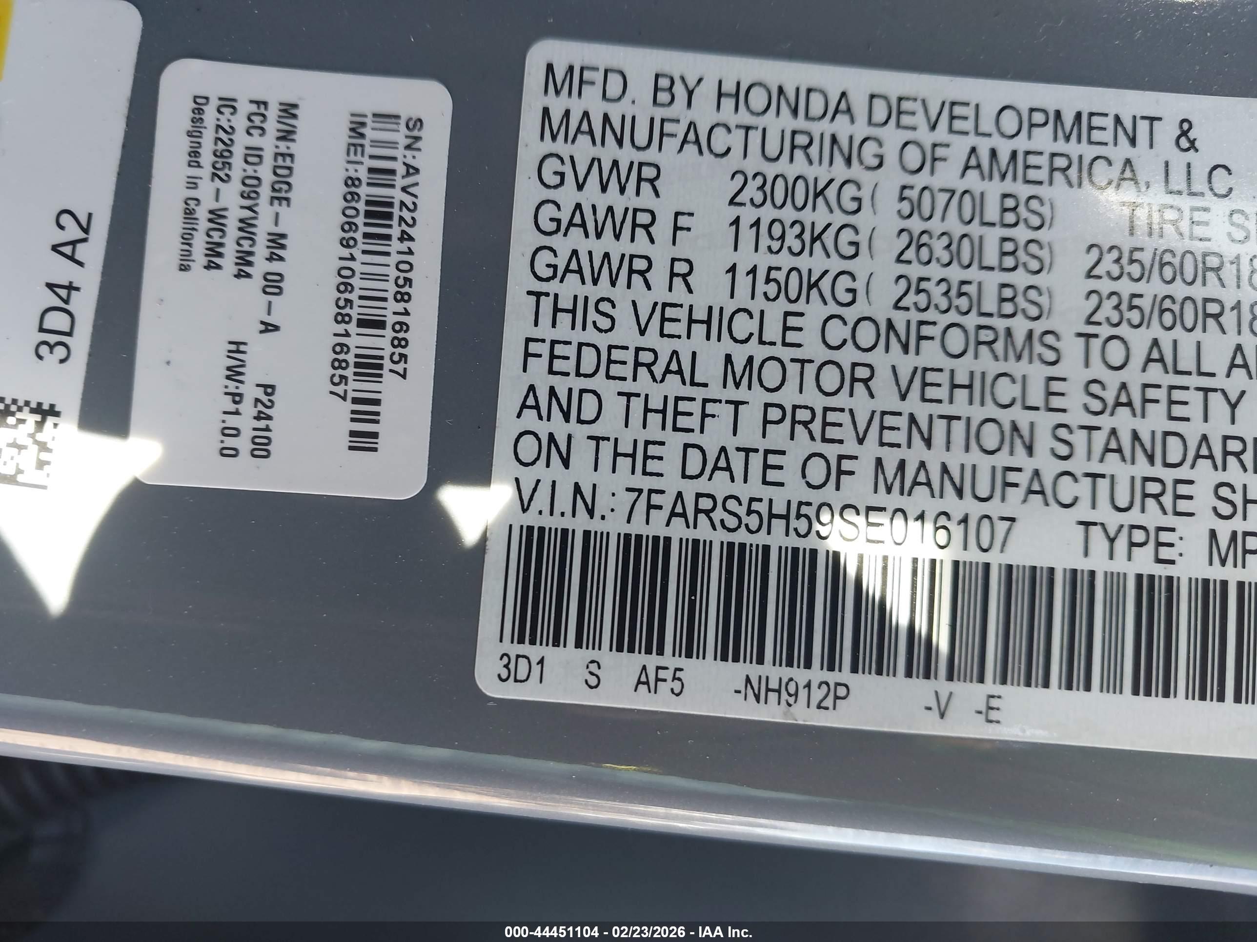 HONDA CR-V image 9