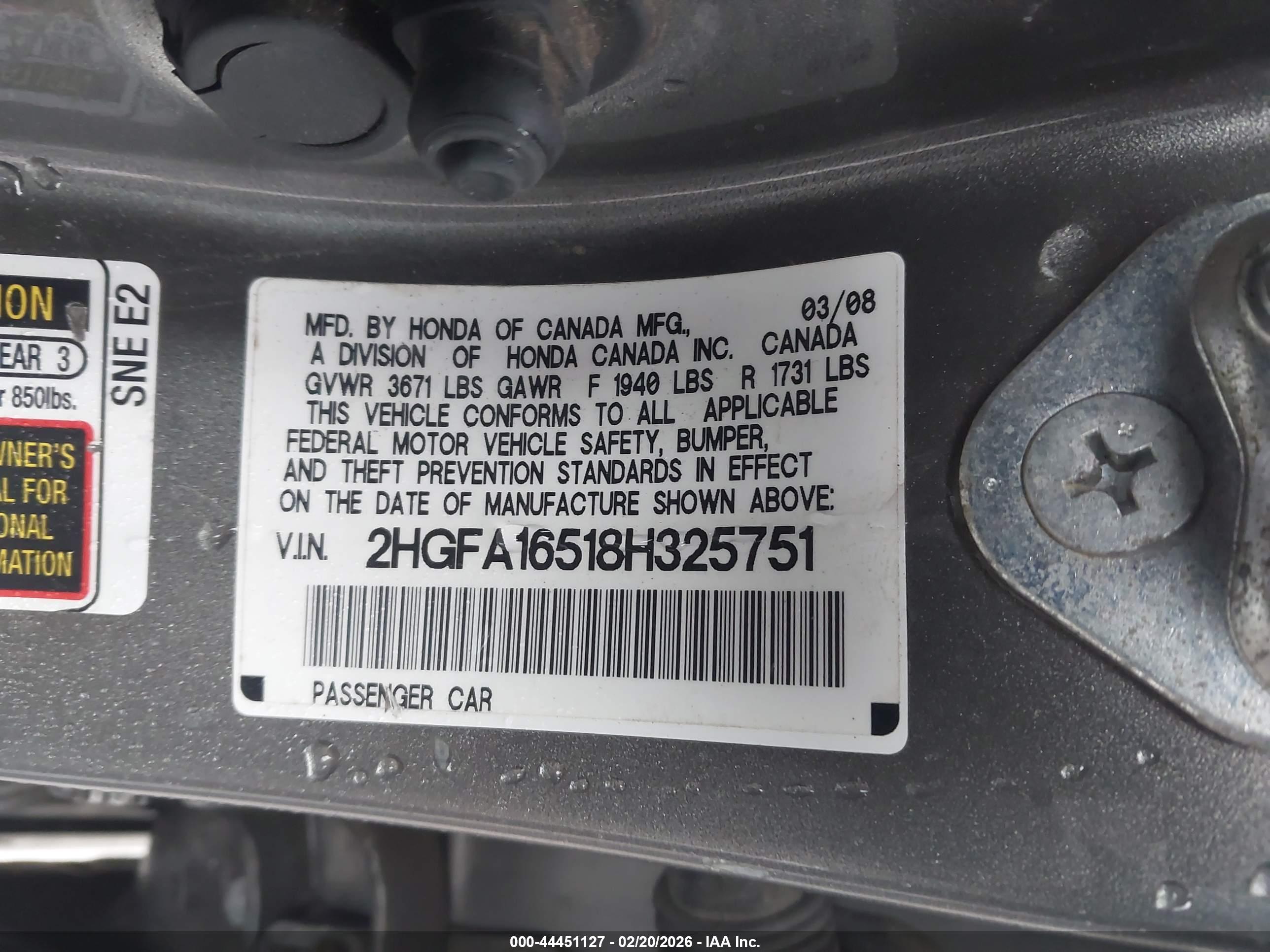 HONDA CIVIC image 9