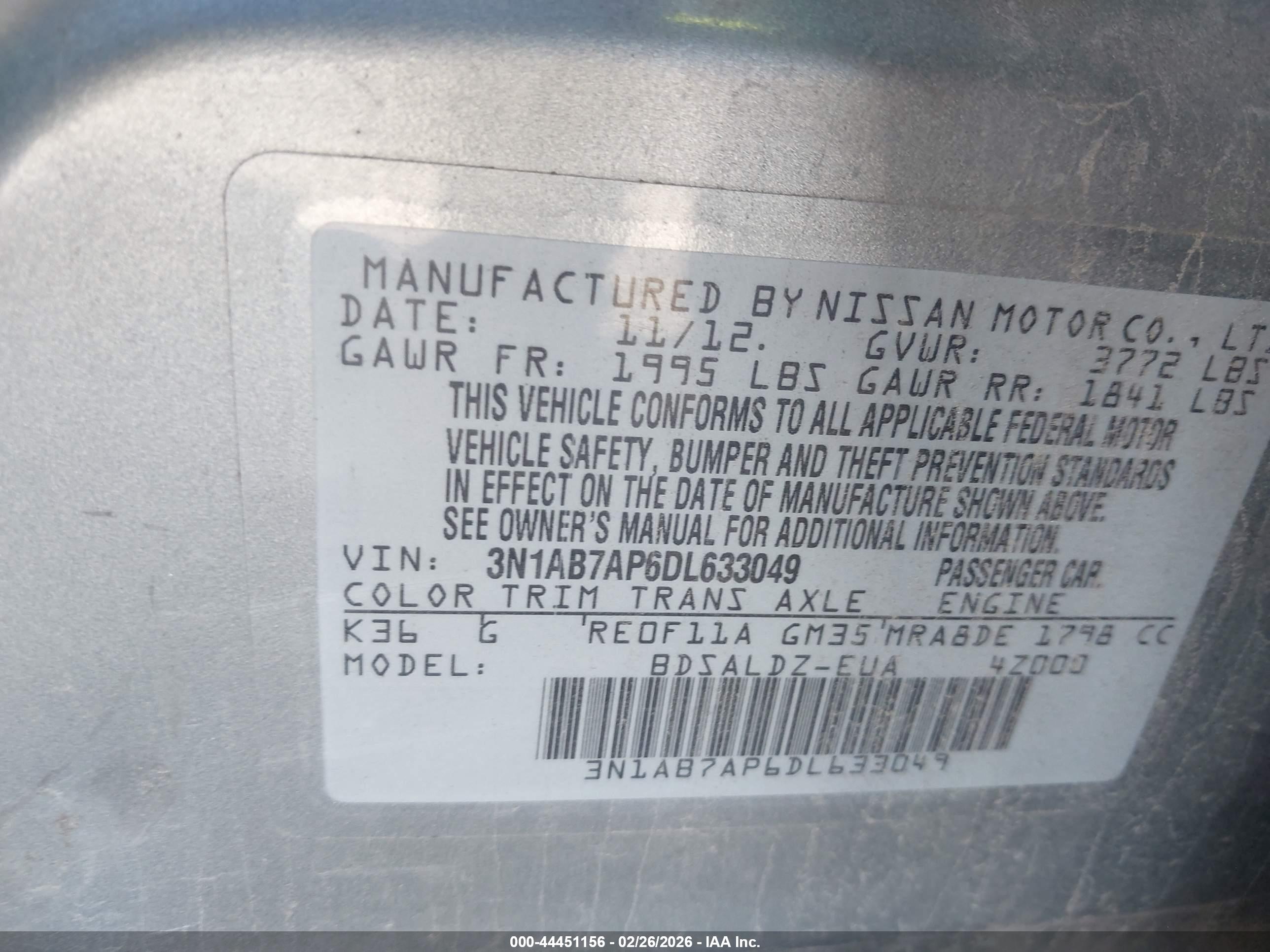 NISSAN SENTRA image 9