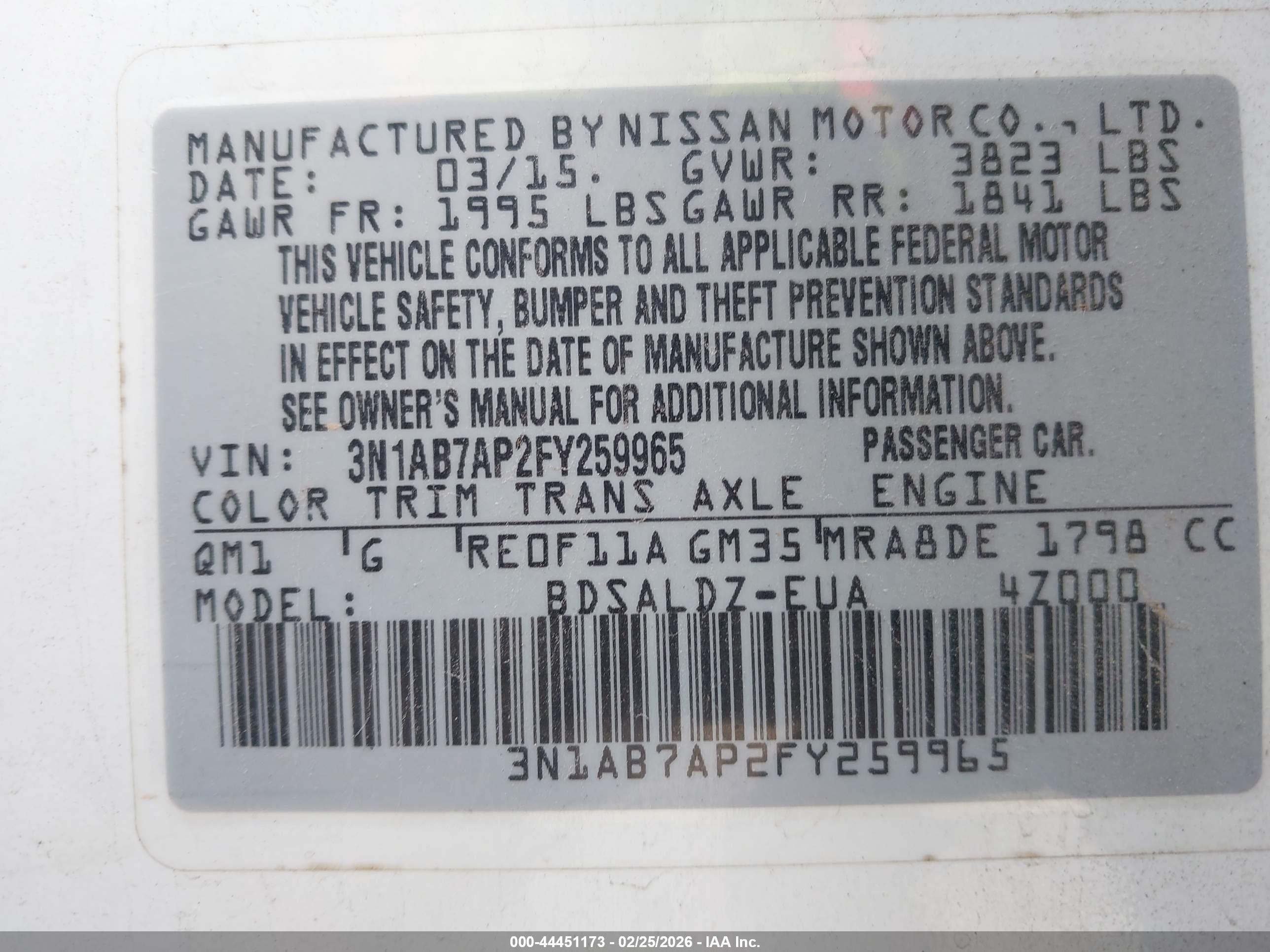 NISSAN SENTRA image 9