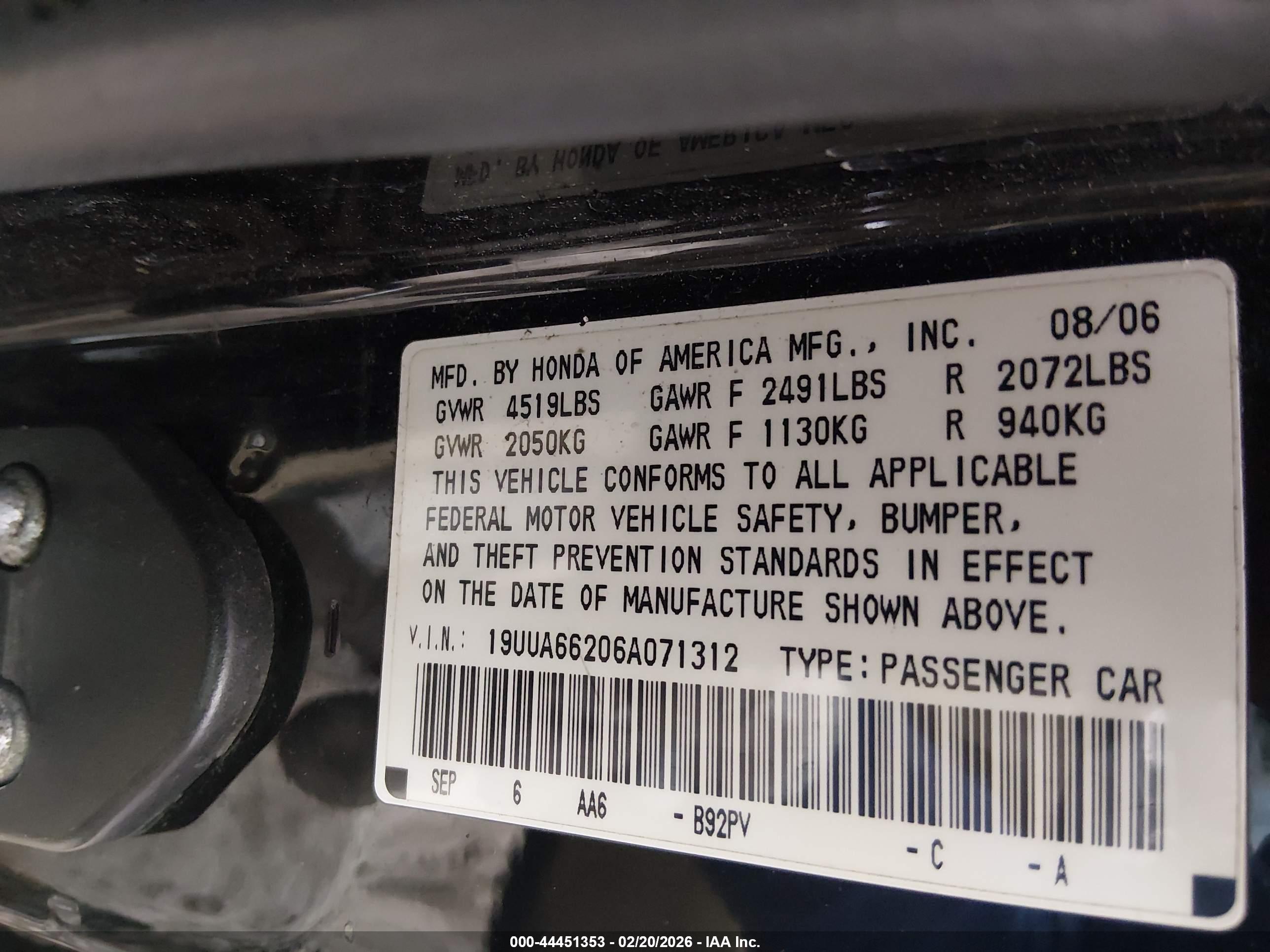 ACURA TL image 9