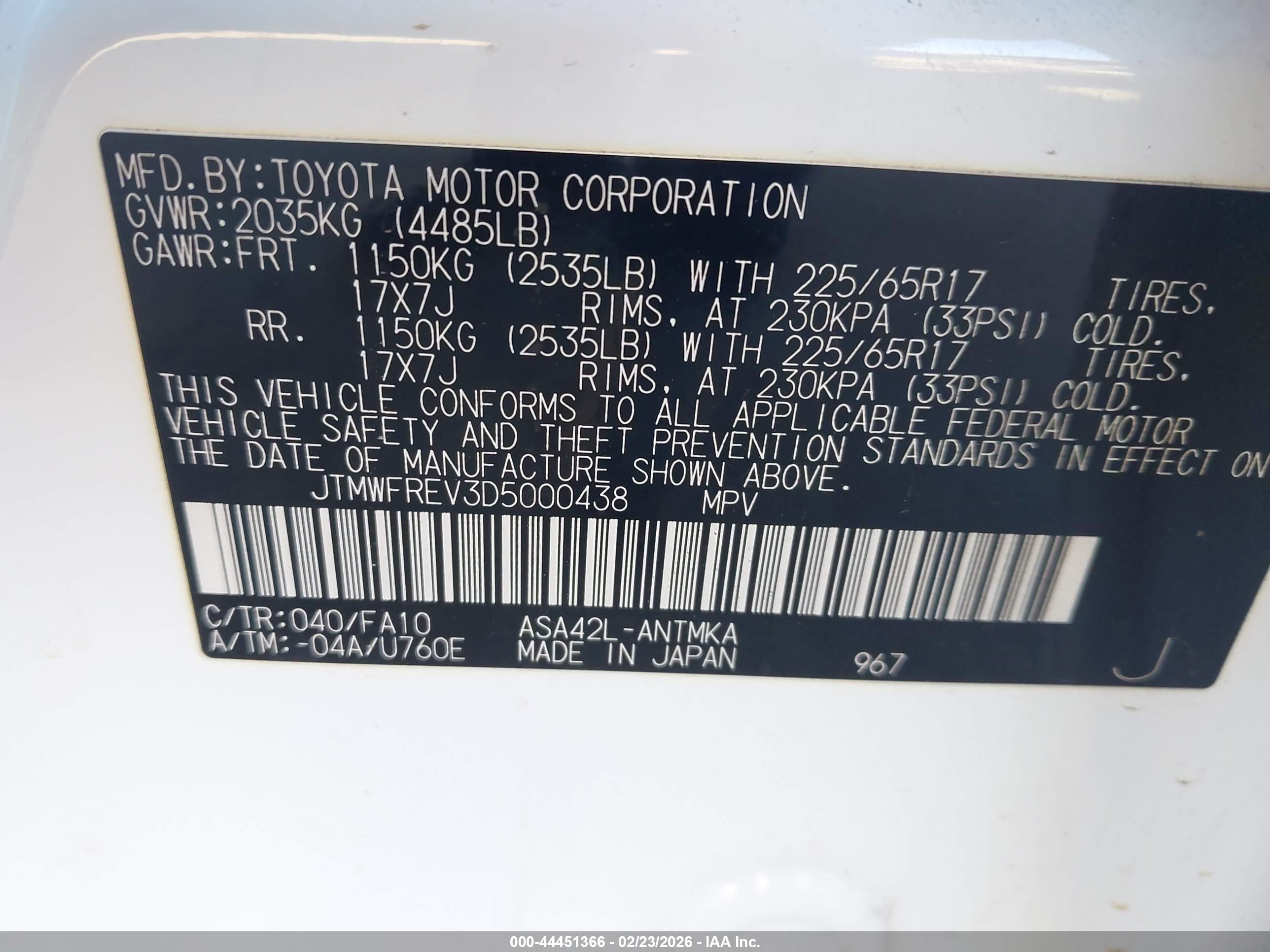 TOYOTA RAV4 image 9