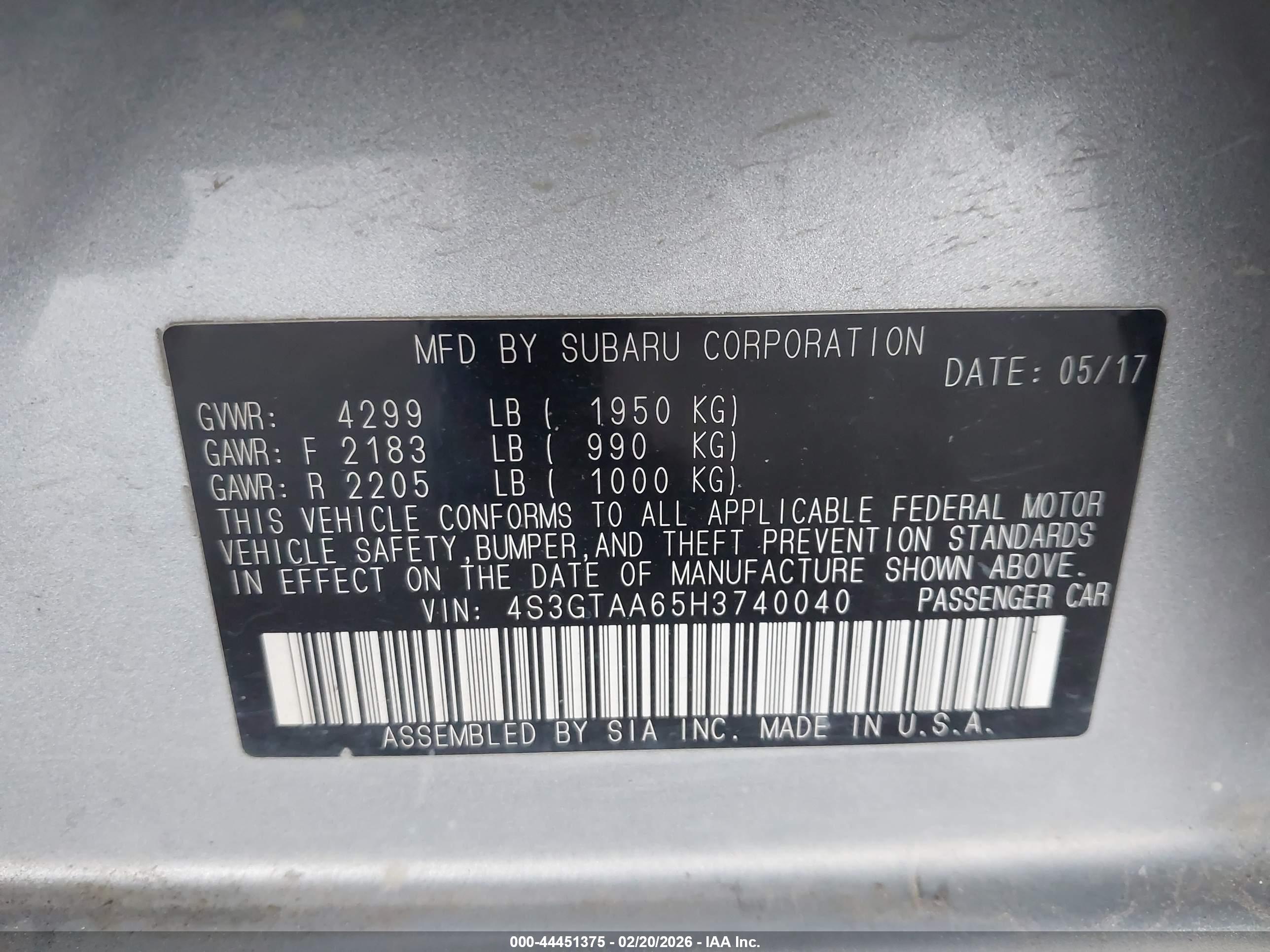 SUBARU IMPREZA image 9
