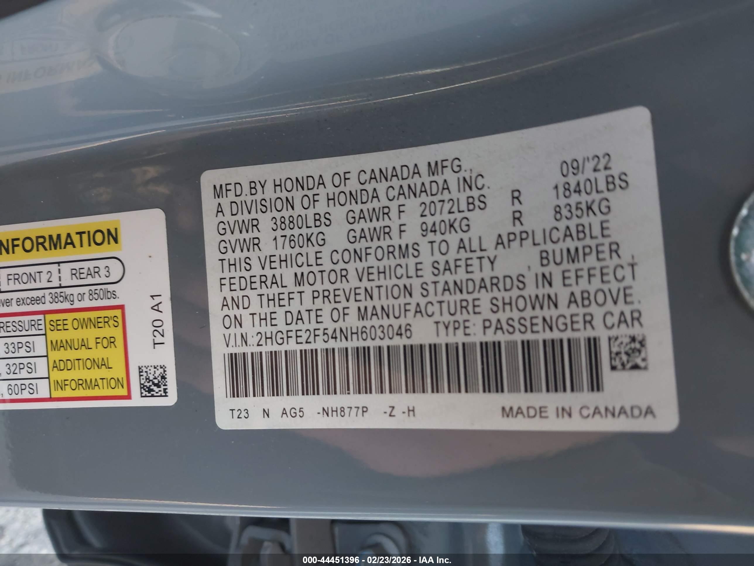 HONDA CIVIC image 9