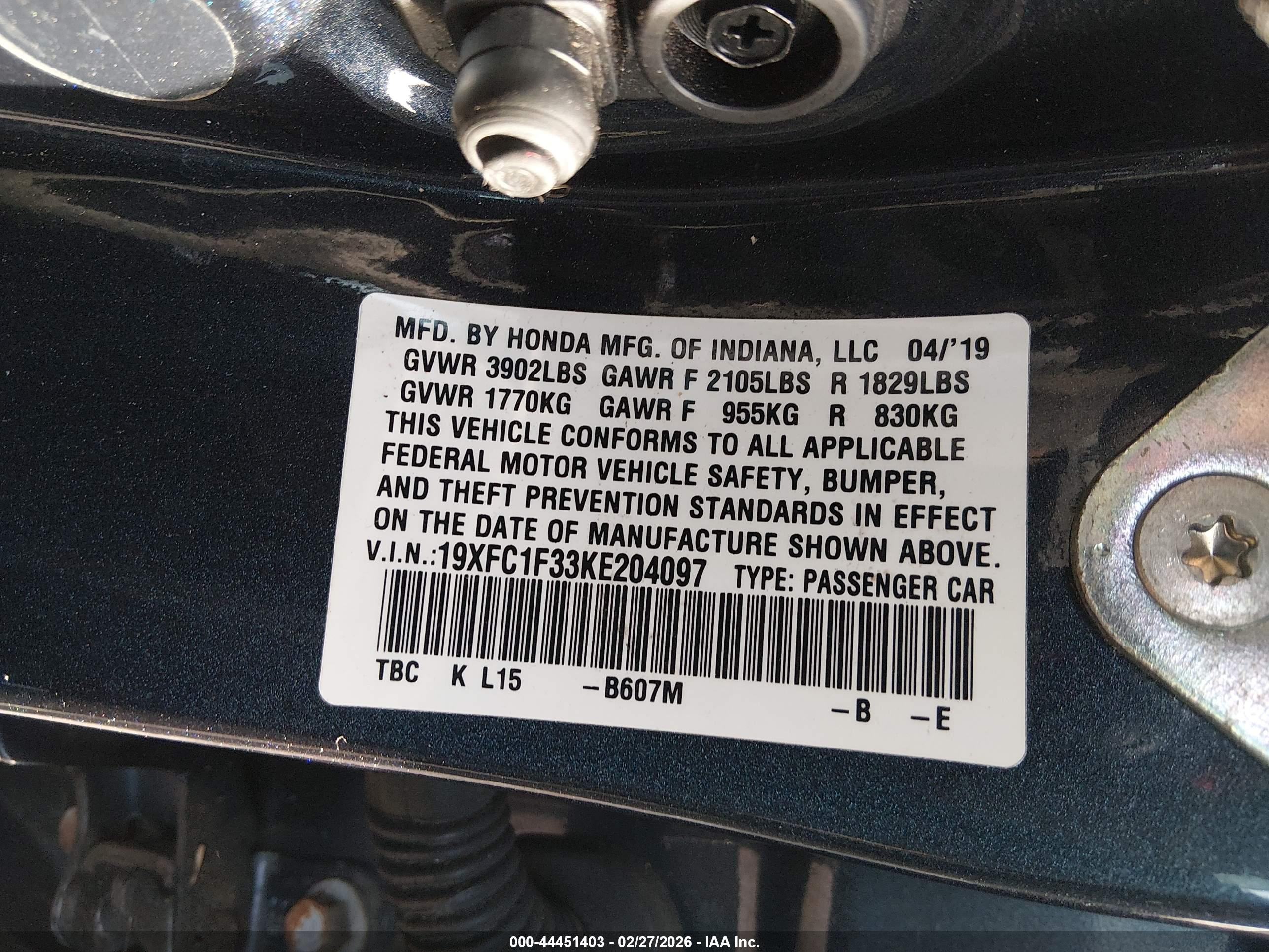 HONDA CIVIC image 9