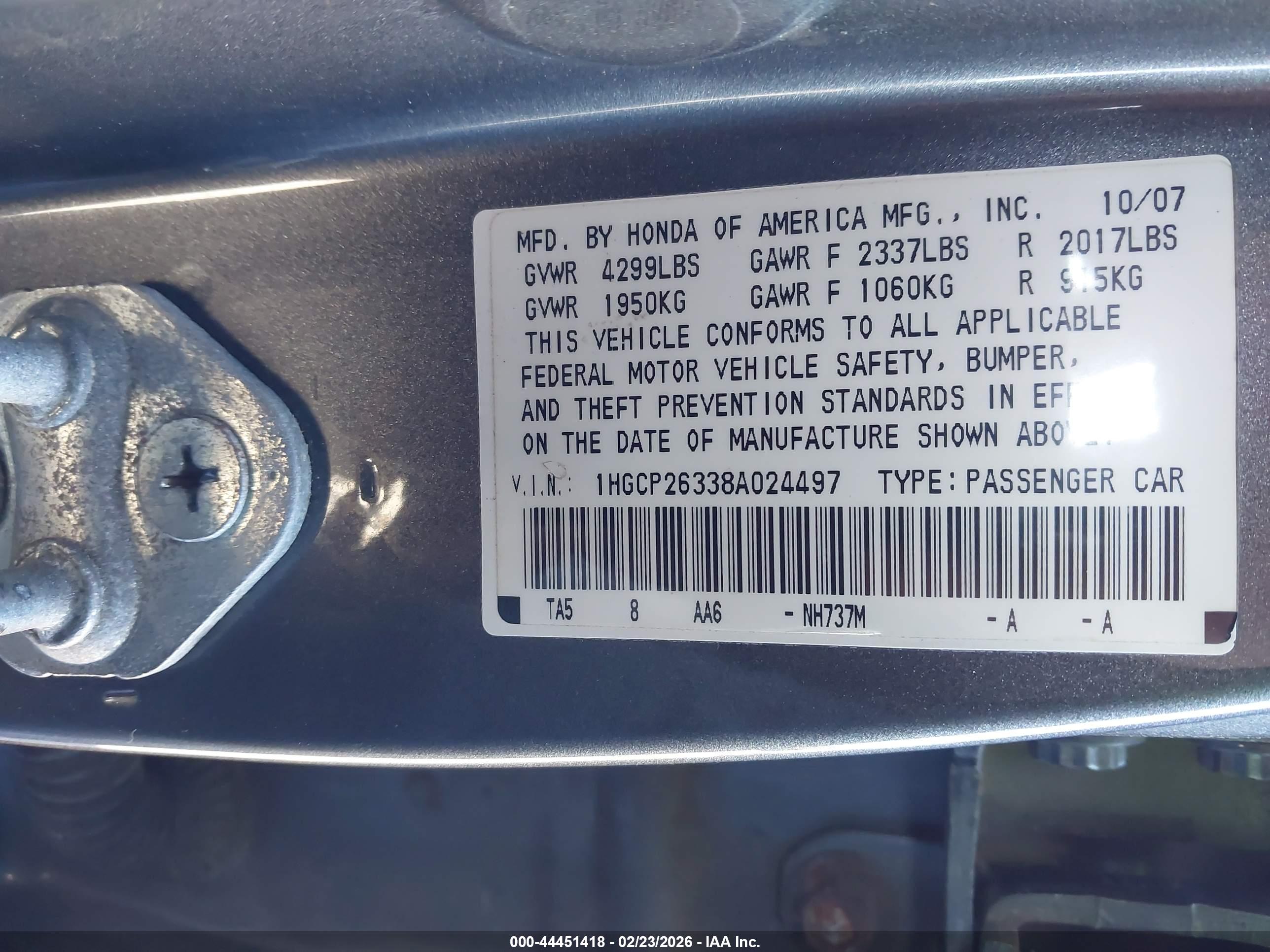 HONDA ACCORD image 9