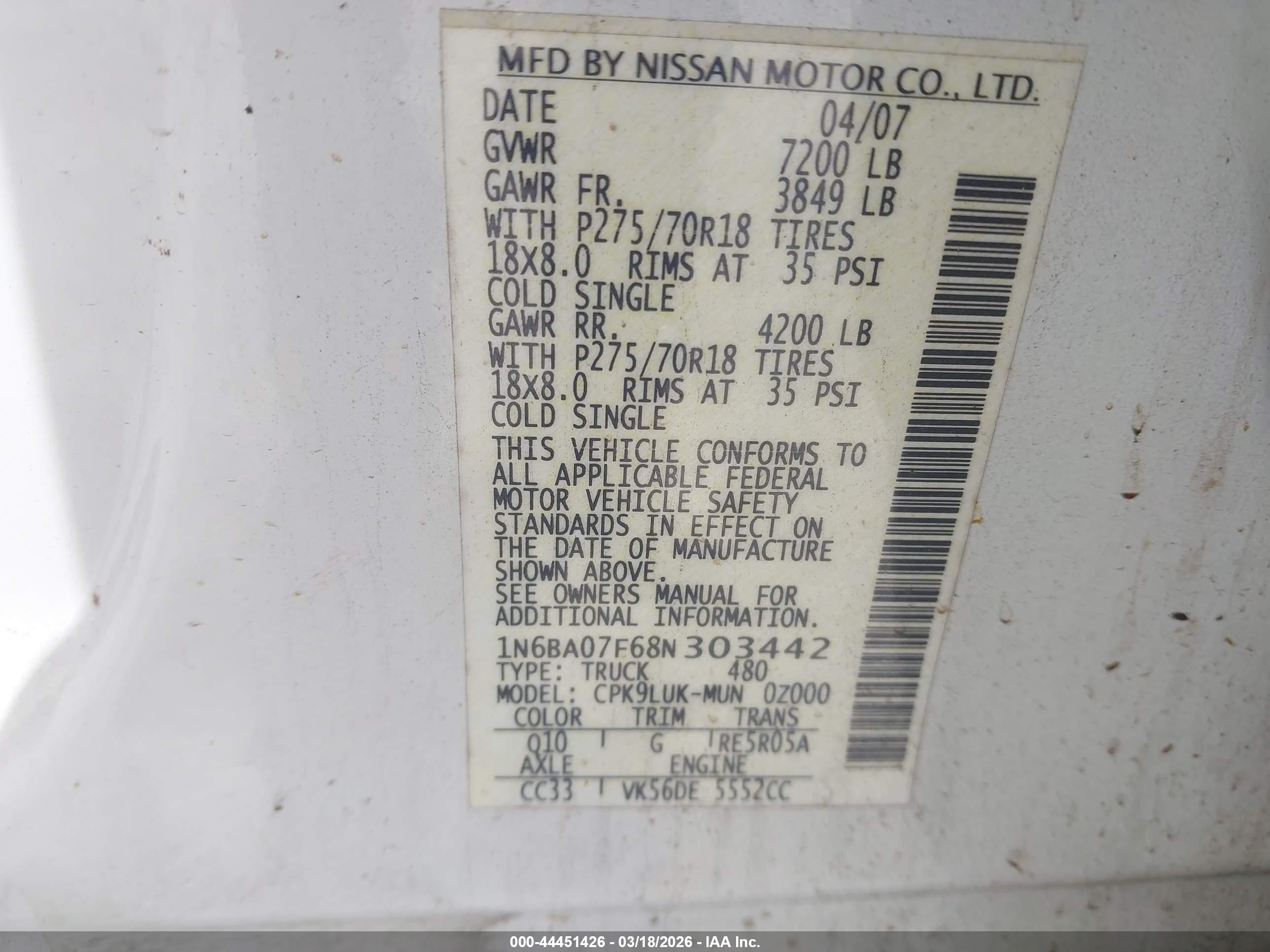 NISSAN TITAN image 9