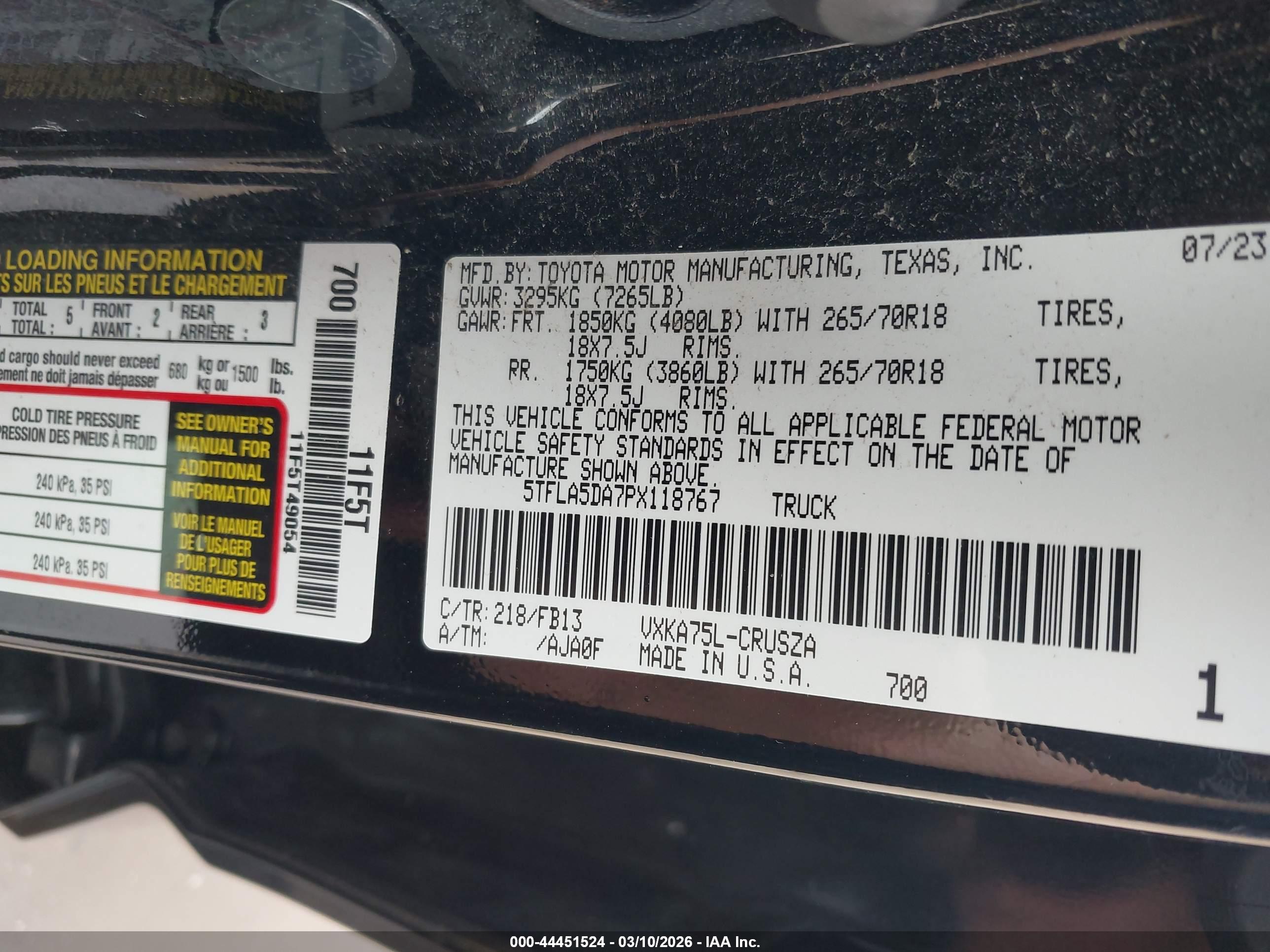 TOYOTA TUNDRA image 9