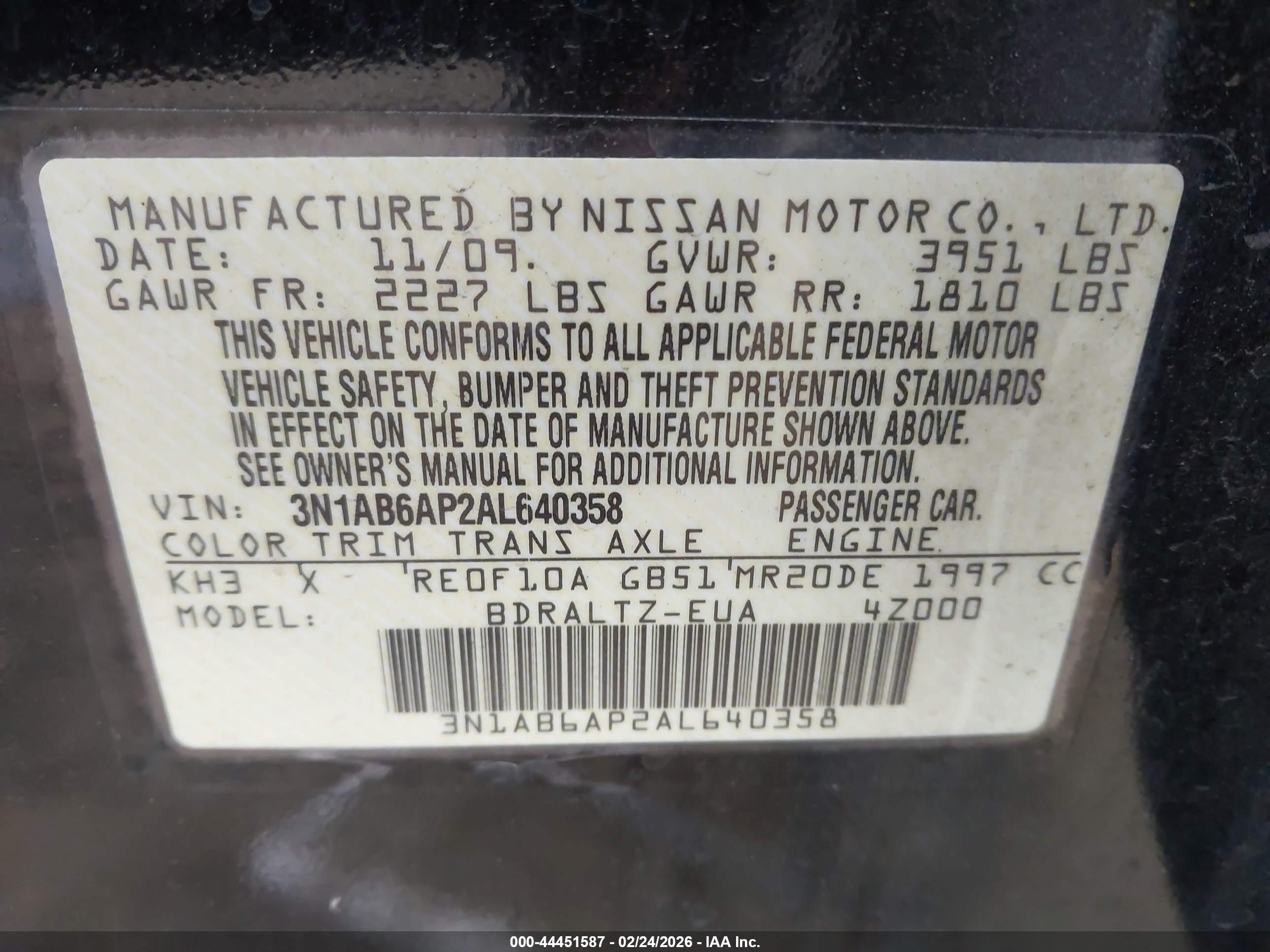 NISSAN SENTRA image 9