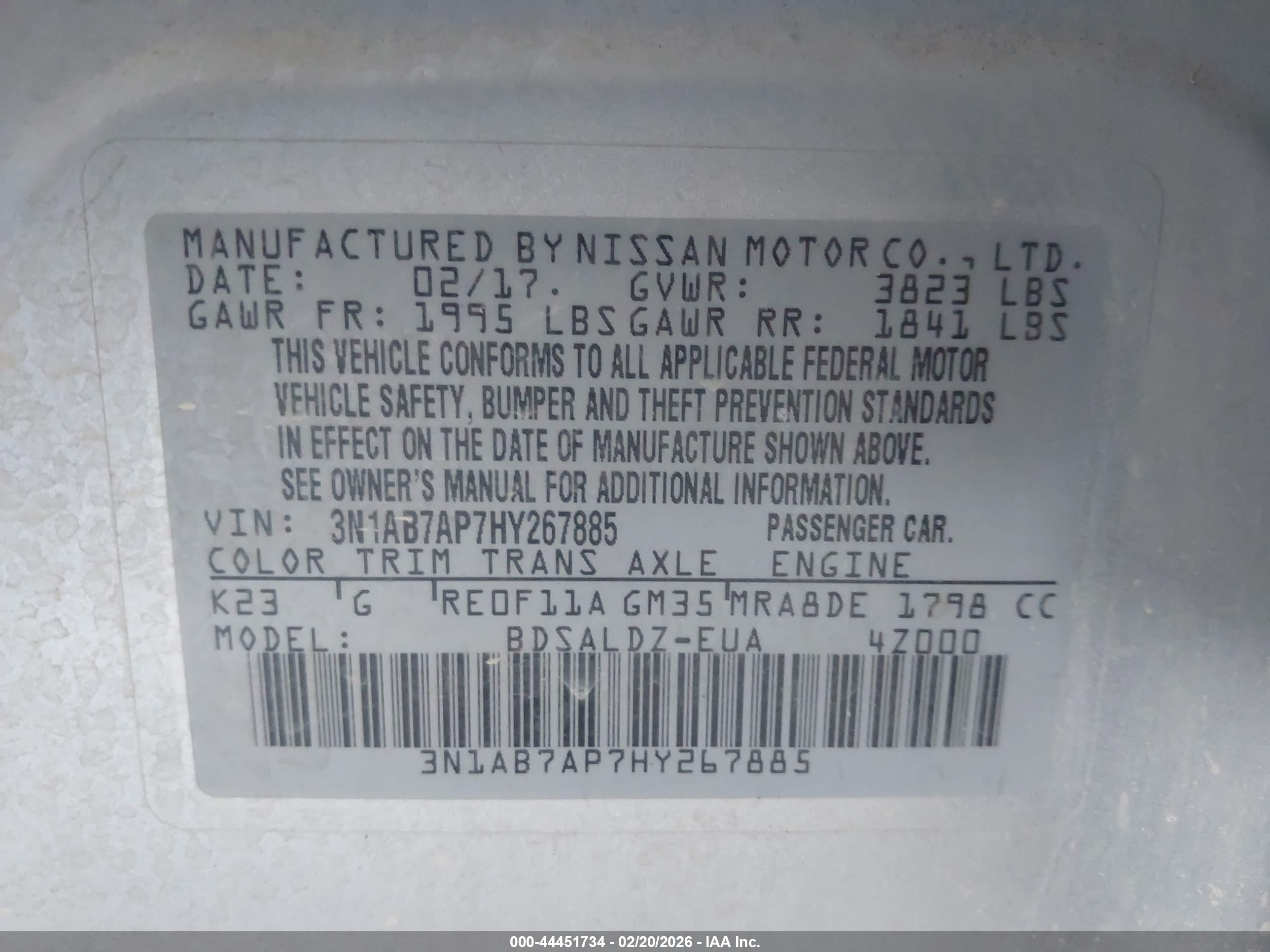 NISSAN SENTRA image 9