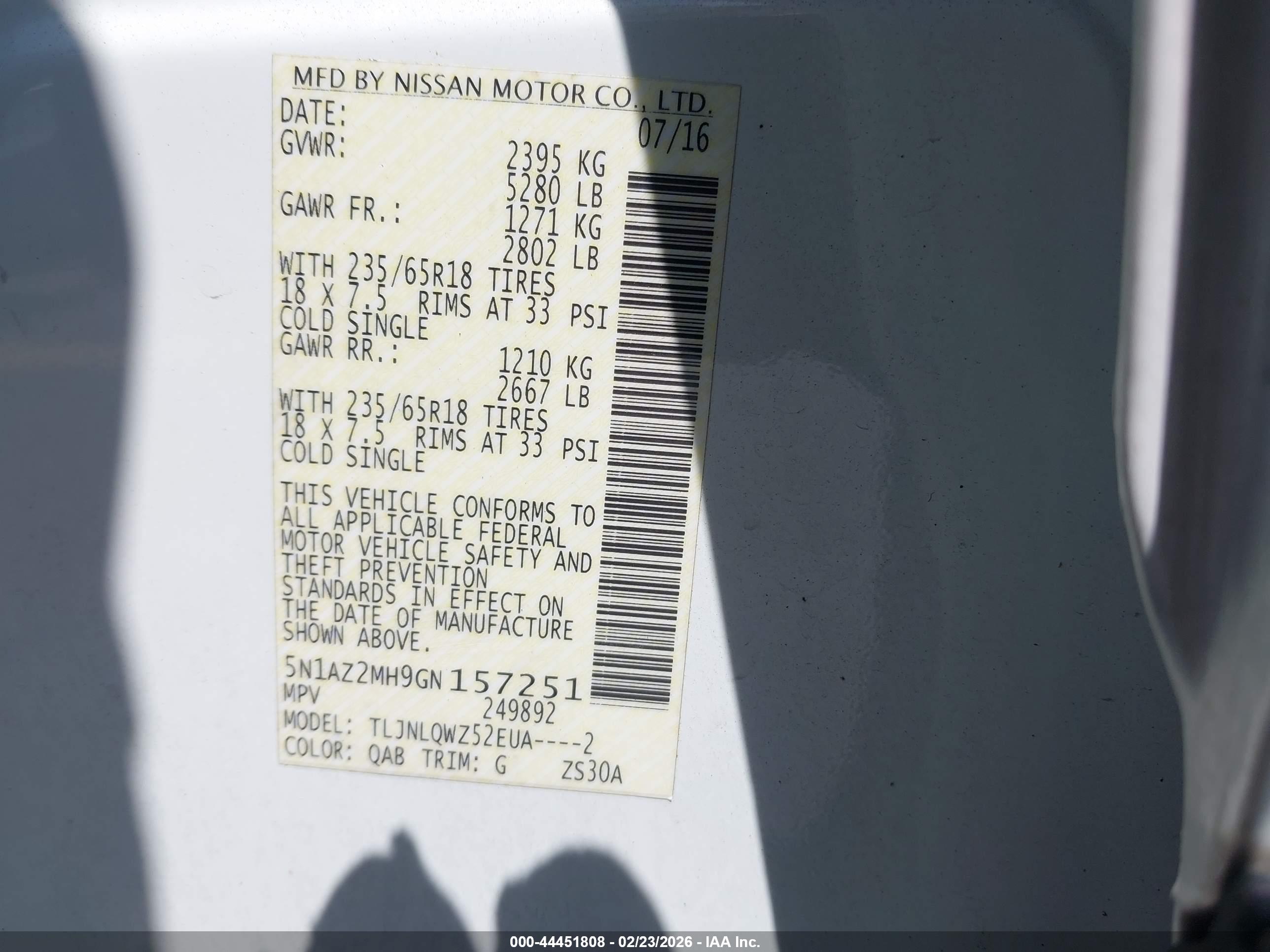 NISSAN MURANO image 9