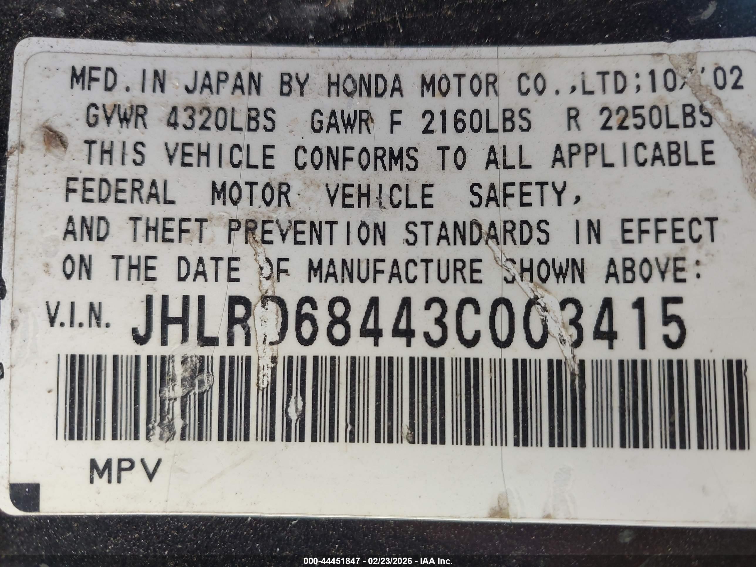 HONDA CR-V image 9
