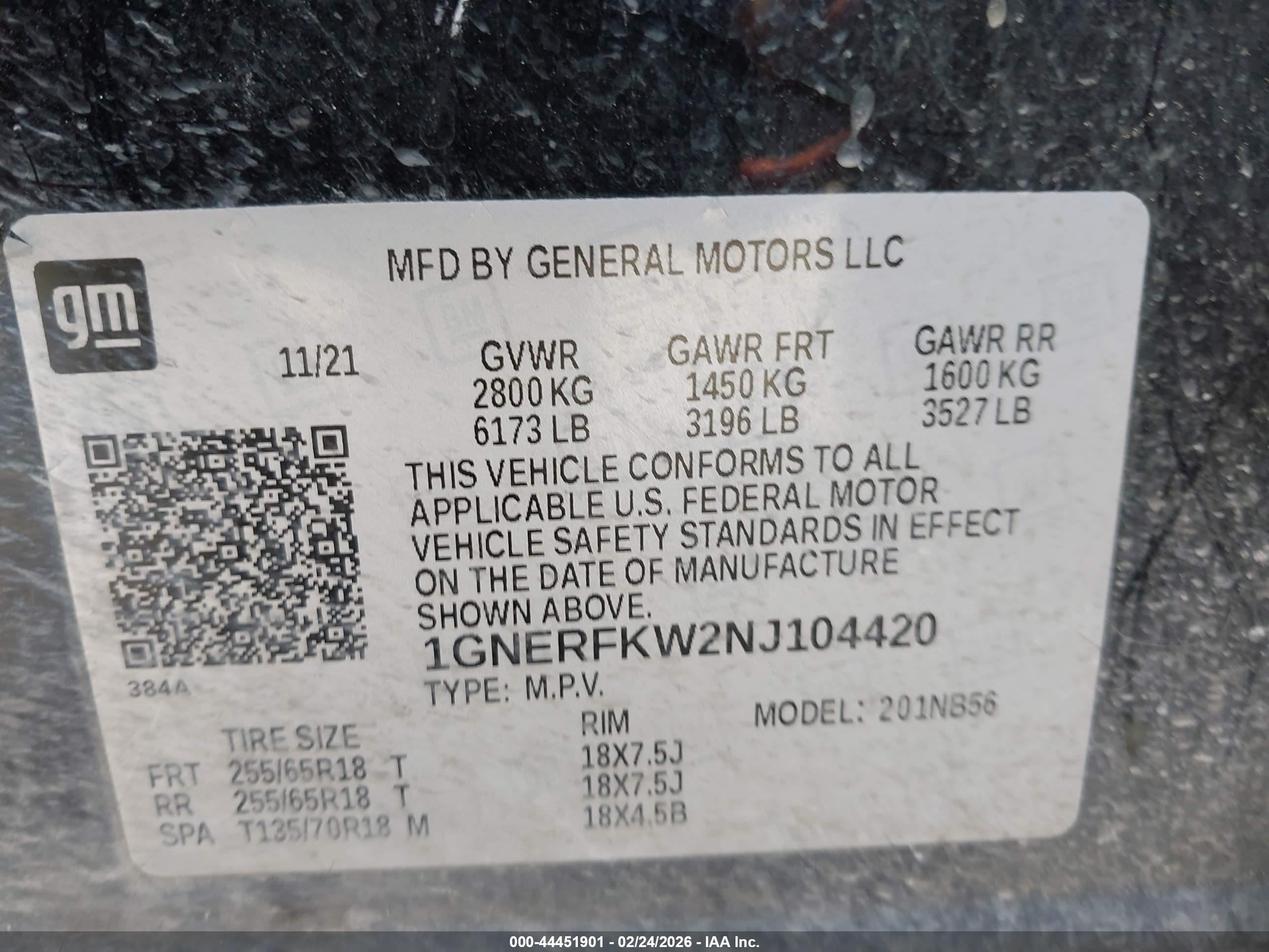 CHEVROLET TRAVERSE image 9