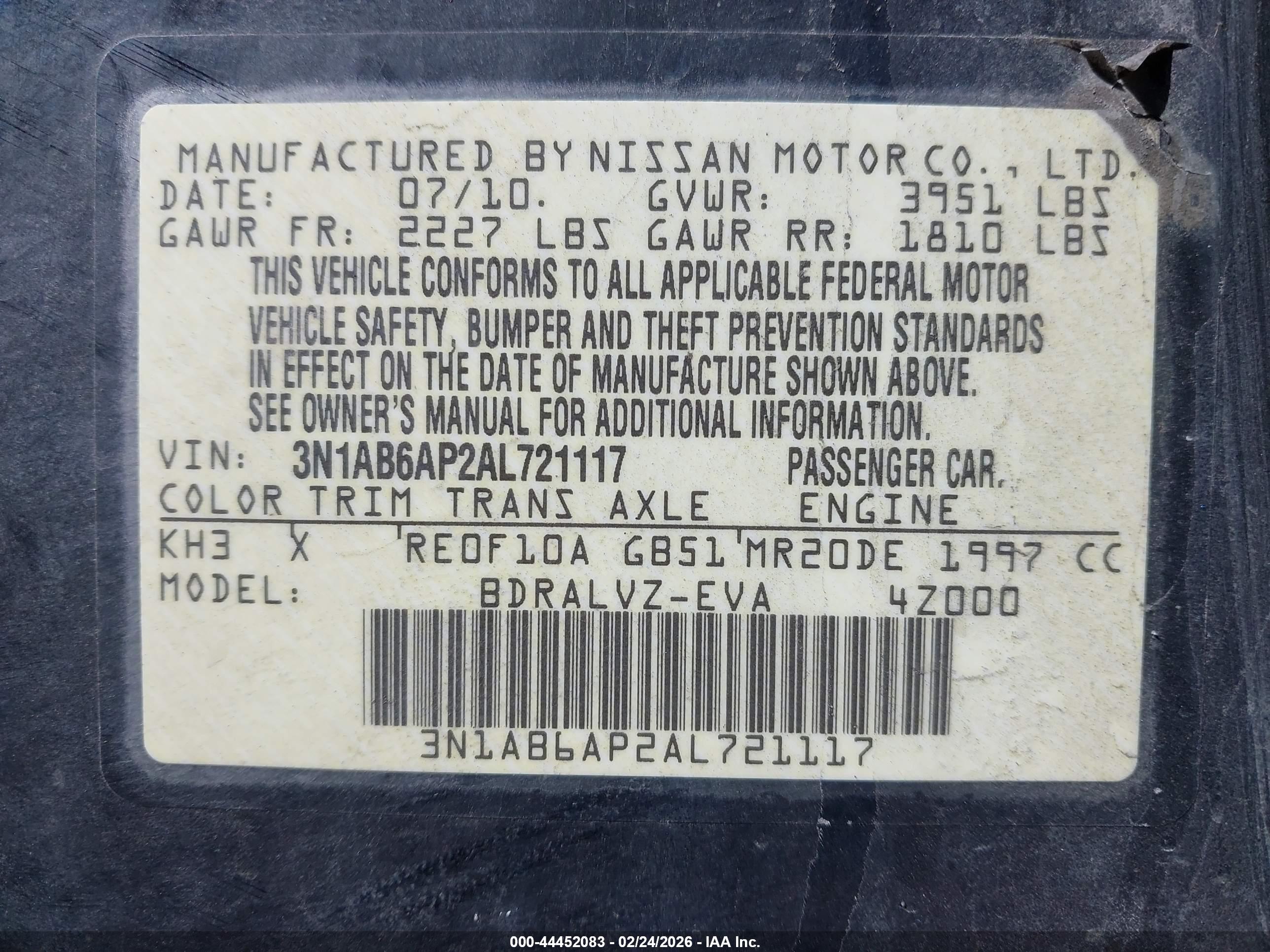 NISSAN SENTRA image 9