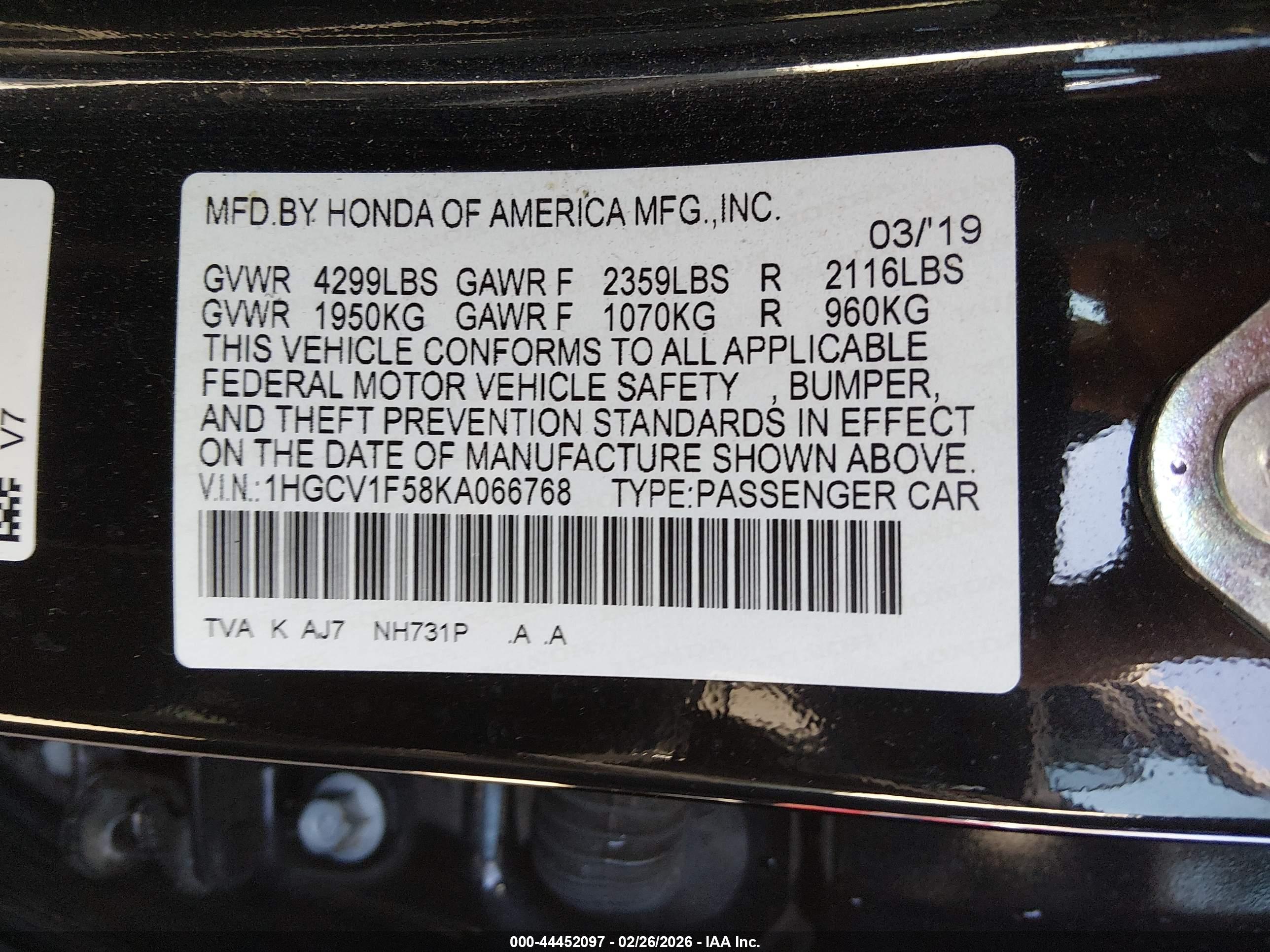 HONDA ACCORD image 9
