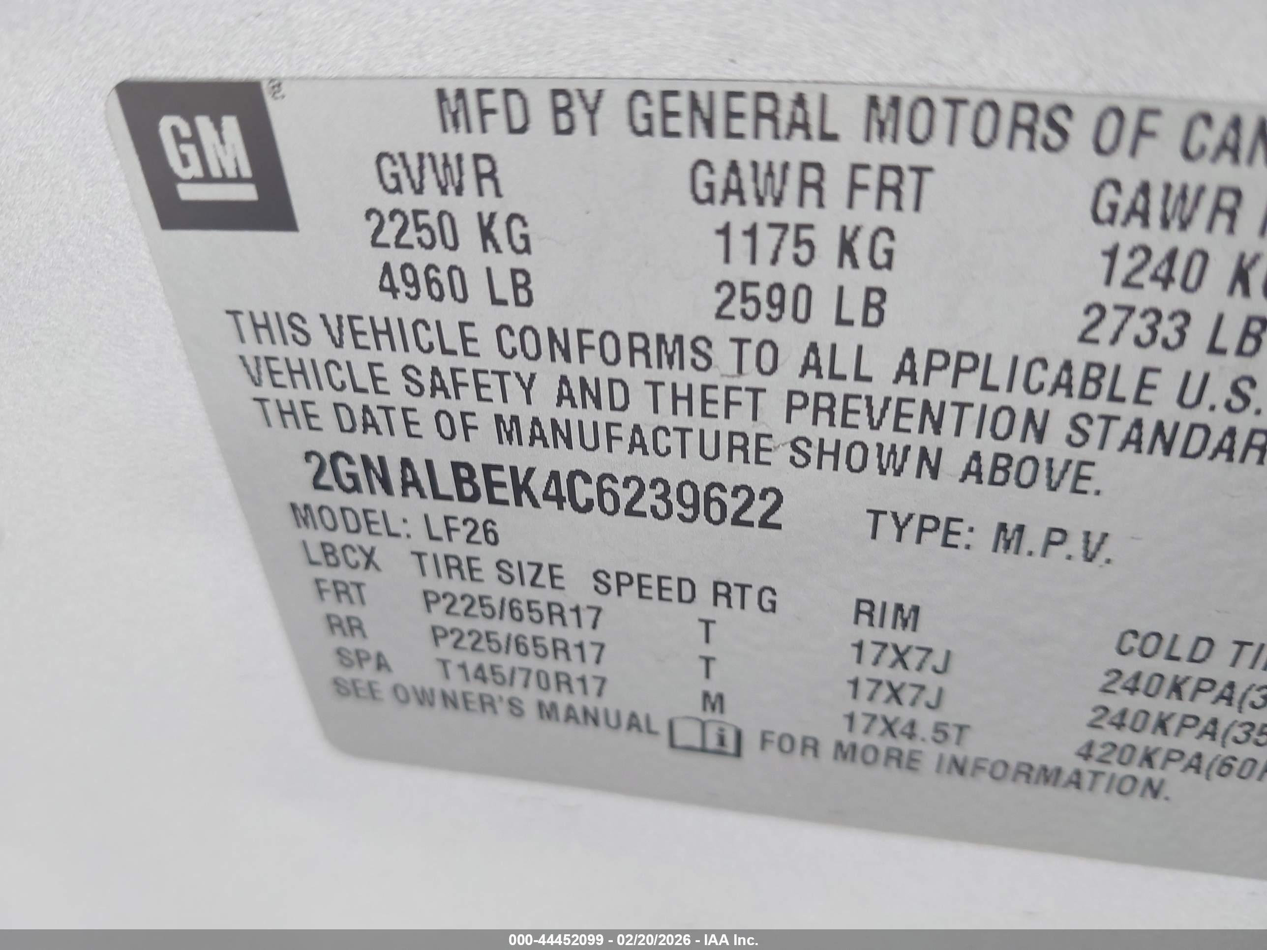 CHEVROLET EQUINOX image 9