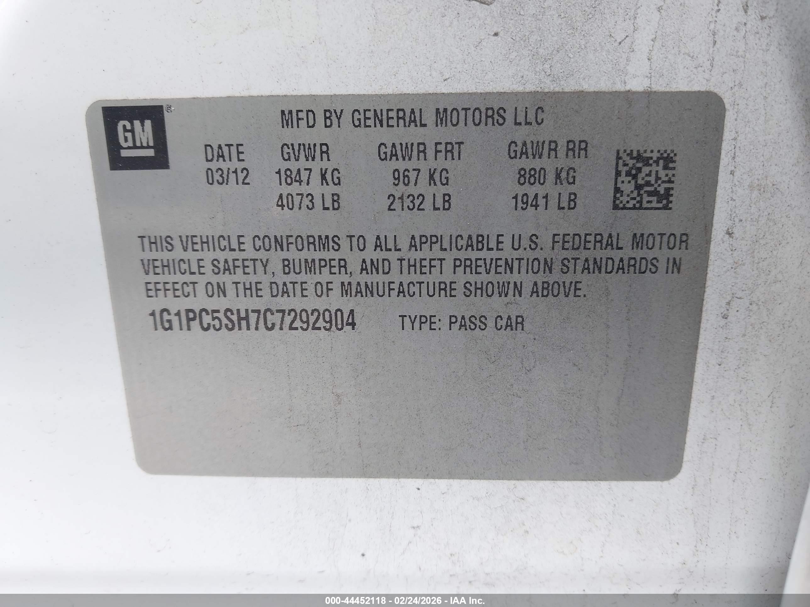 CHEVROLET CRUZE image 9