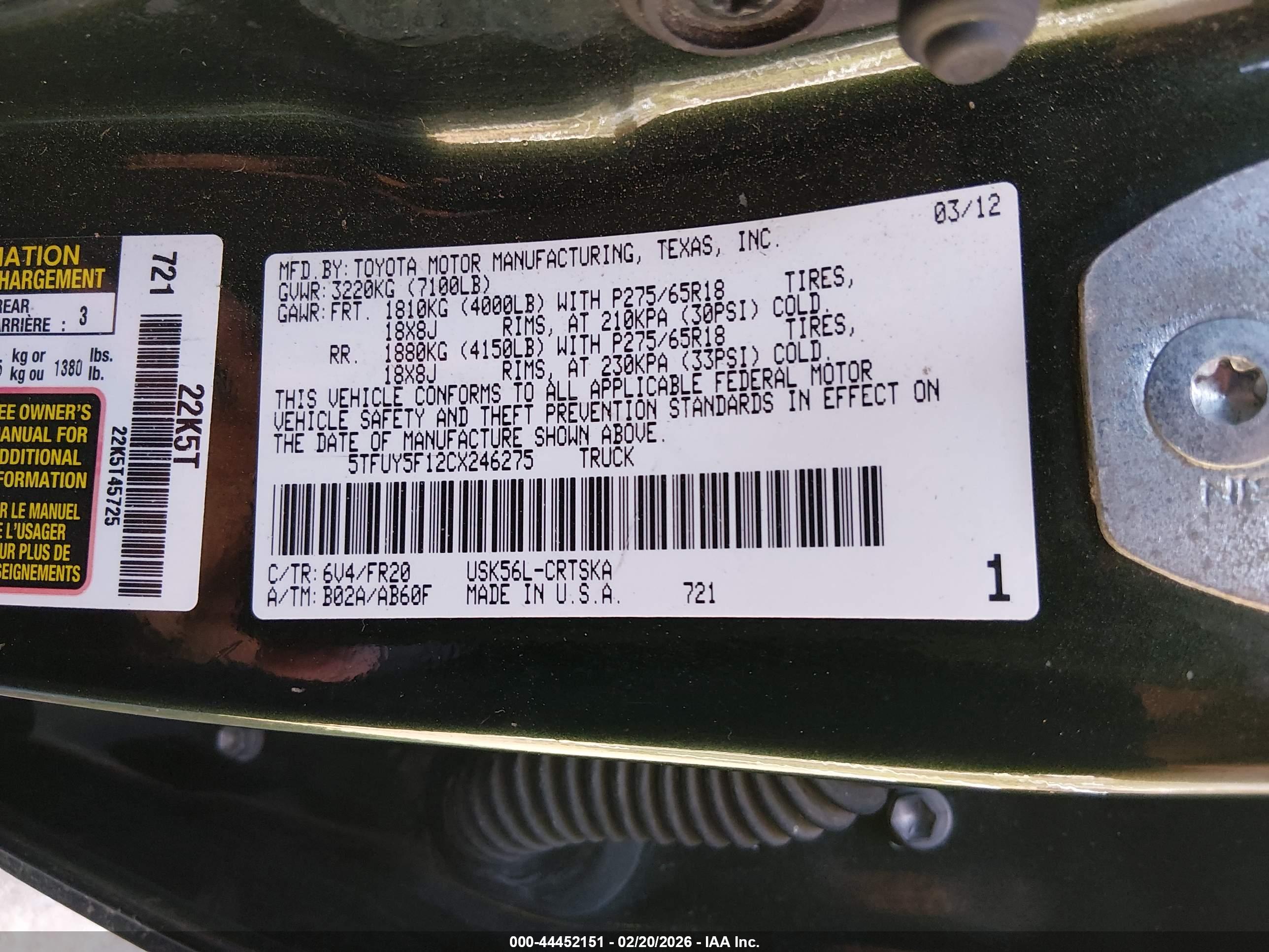 TOYOTA TUNDRA image 9
