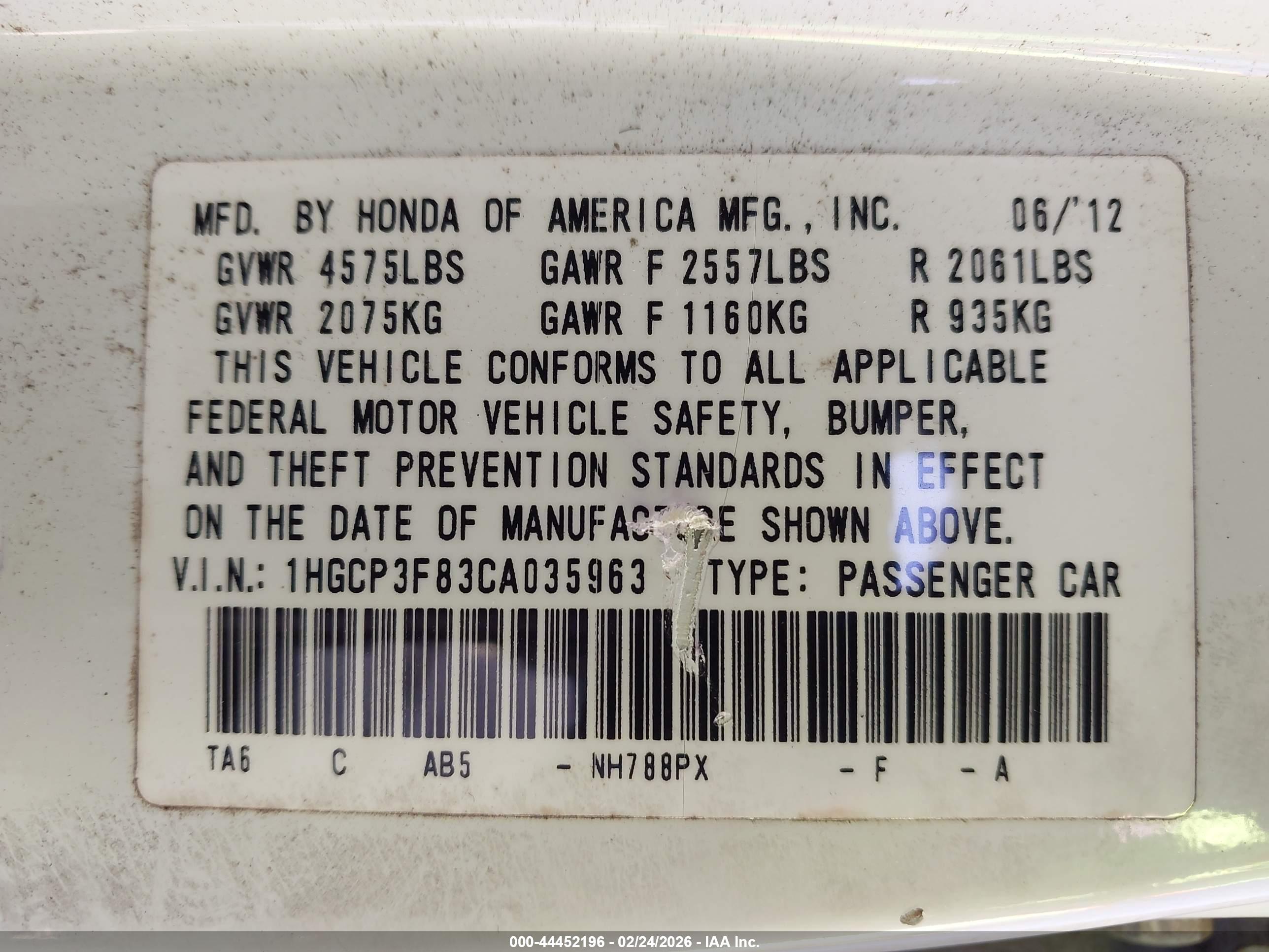 HONDA ACCORD image 9
