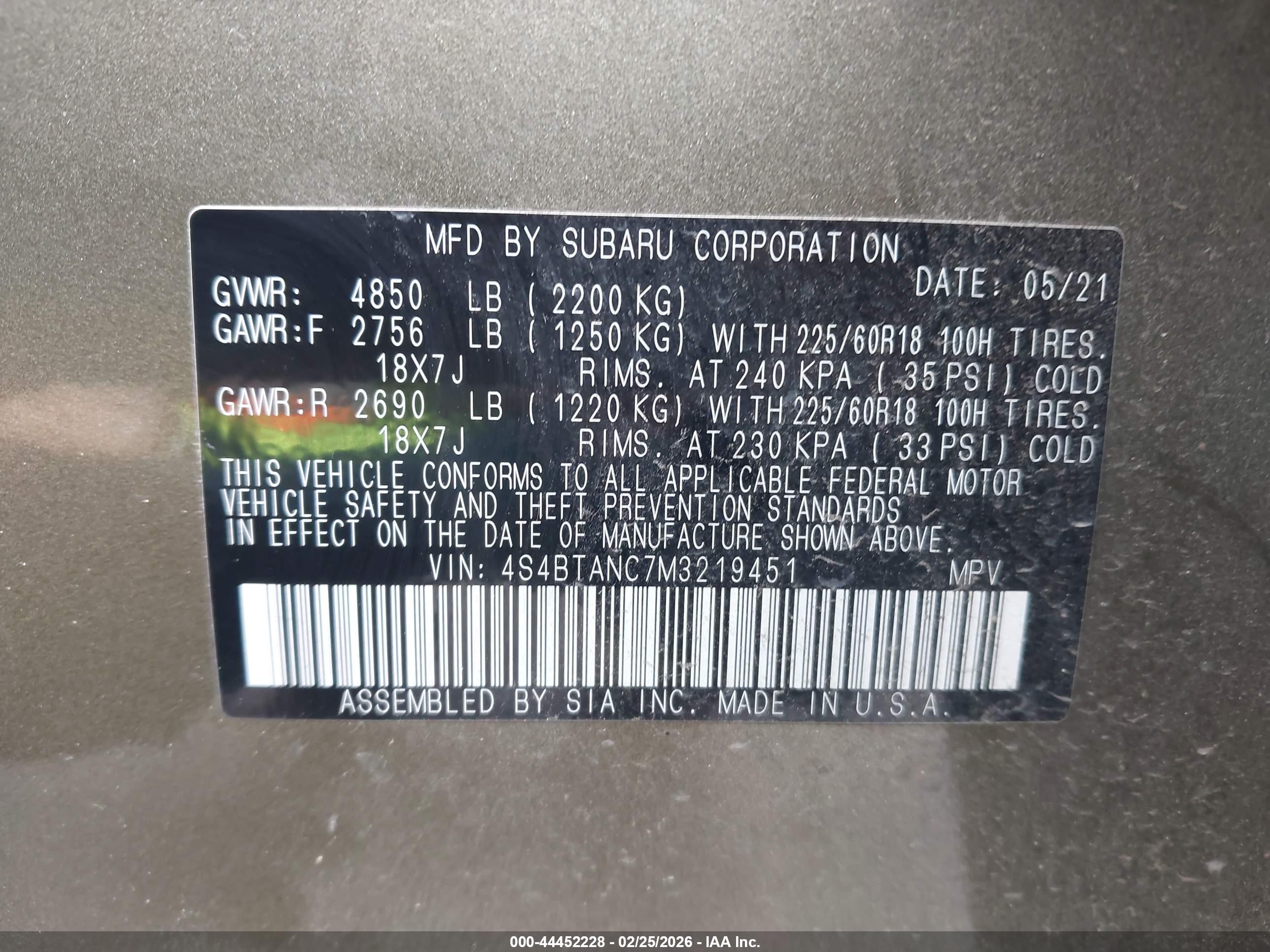 SUBARU OUTBACK image 9