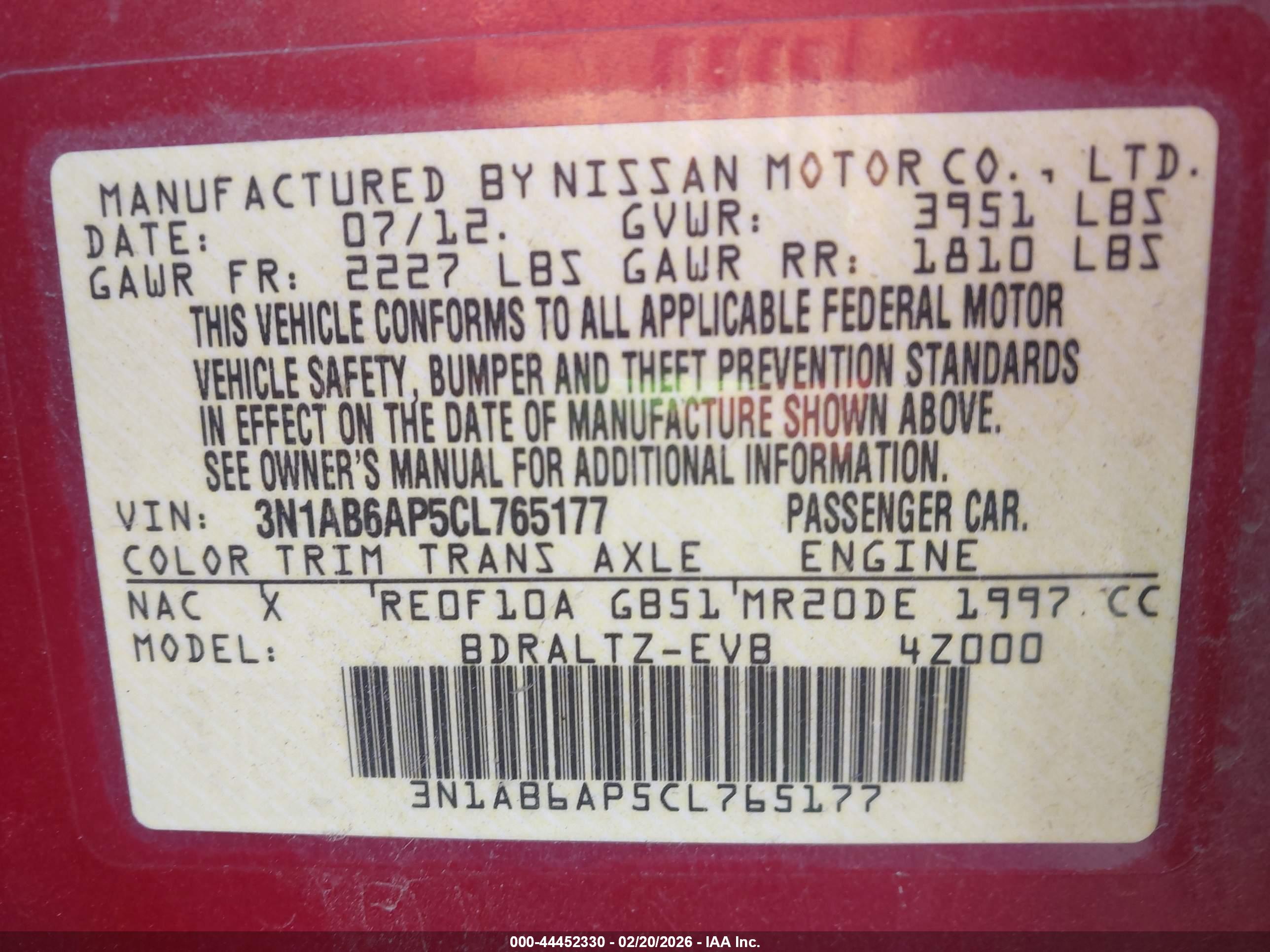 NISSAN SENTRA image 9