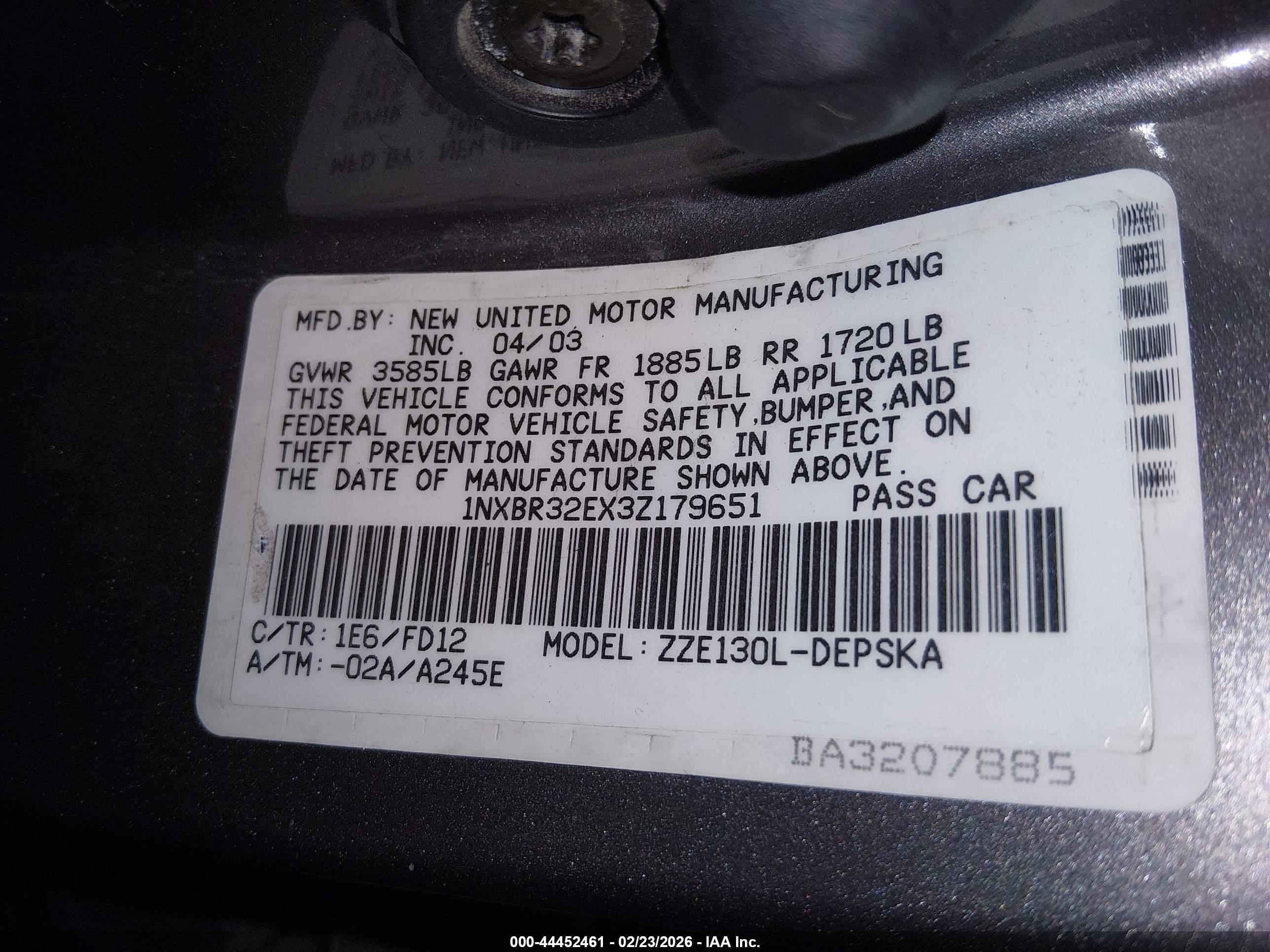 TOYOTA COROLLA image 9