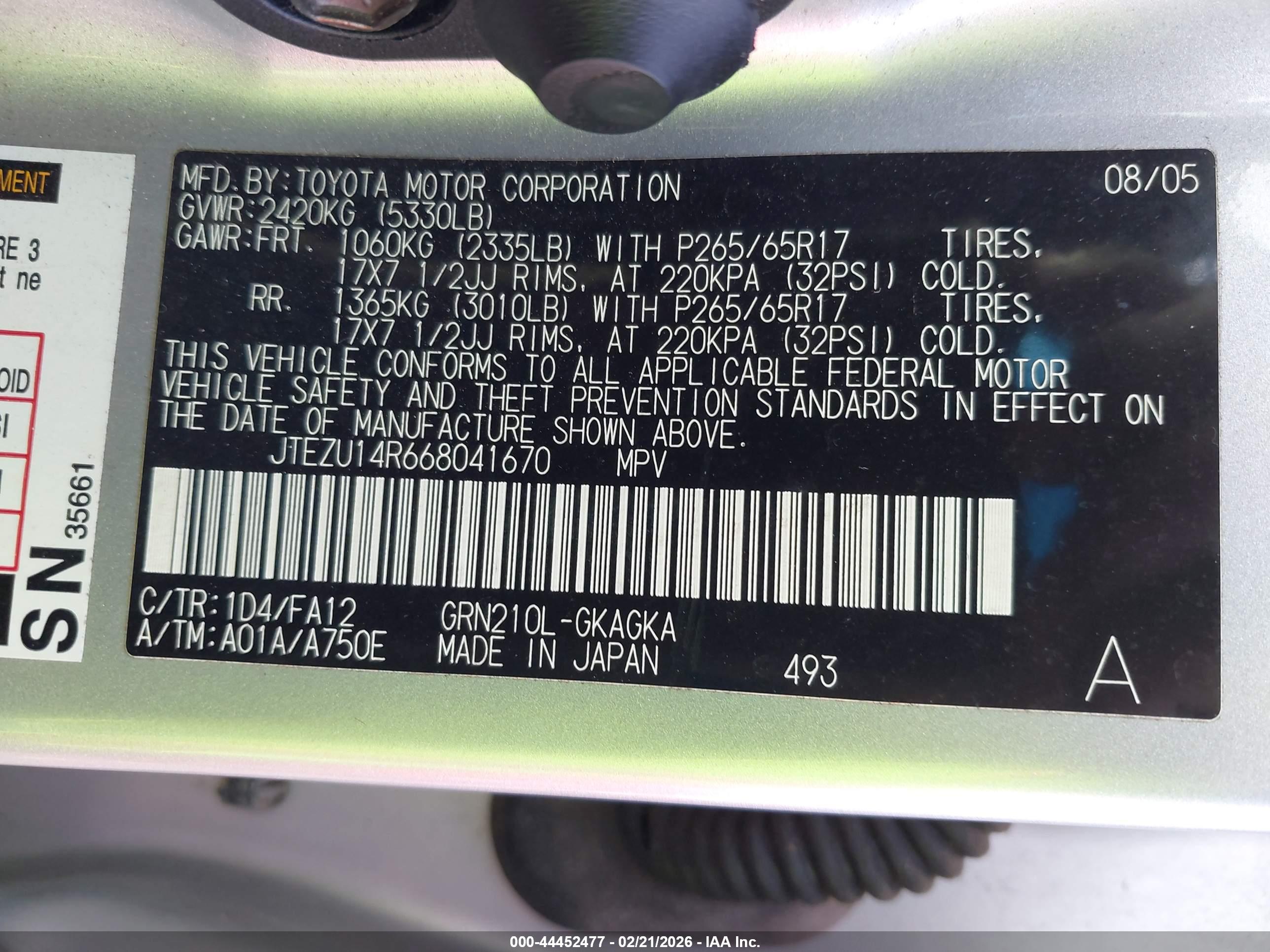 TOYOTA 4RUNNER image 9