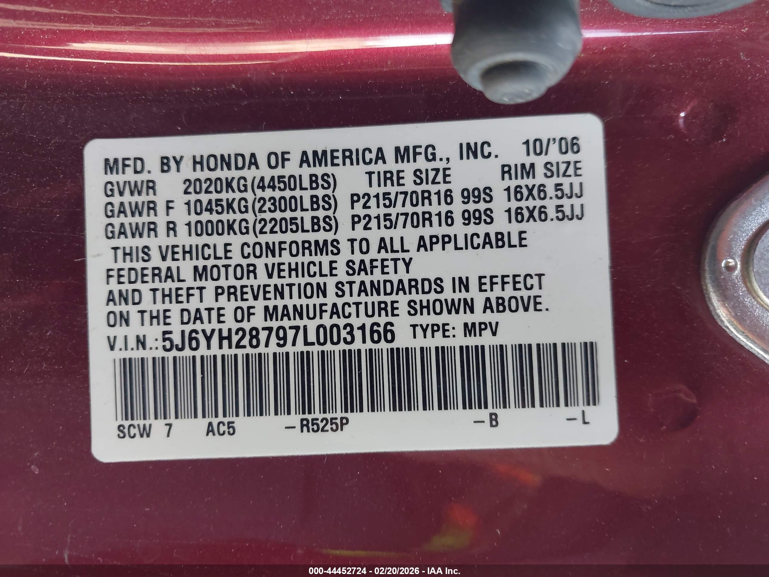 HONDA ELEMENT image 9