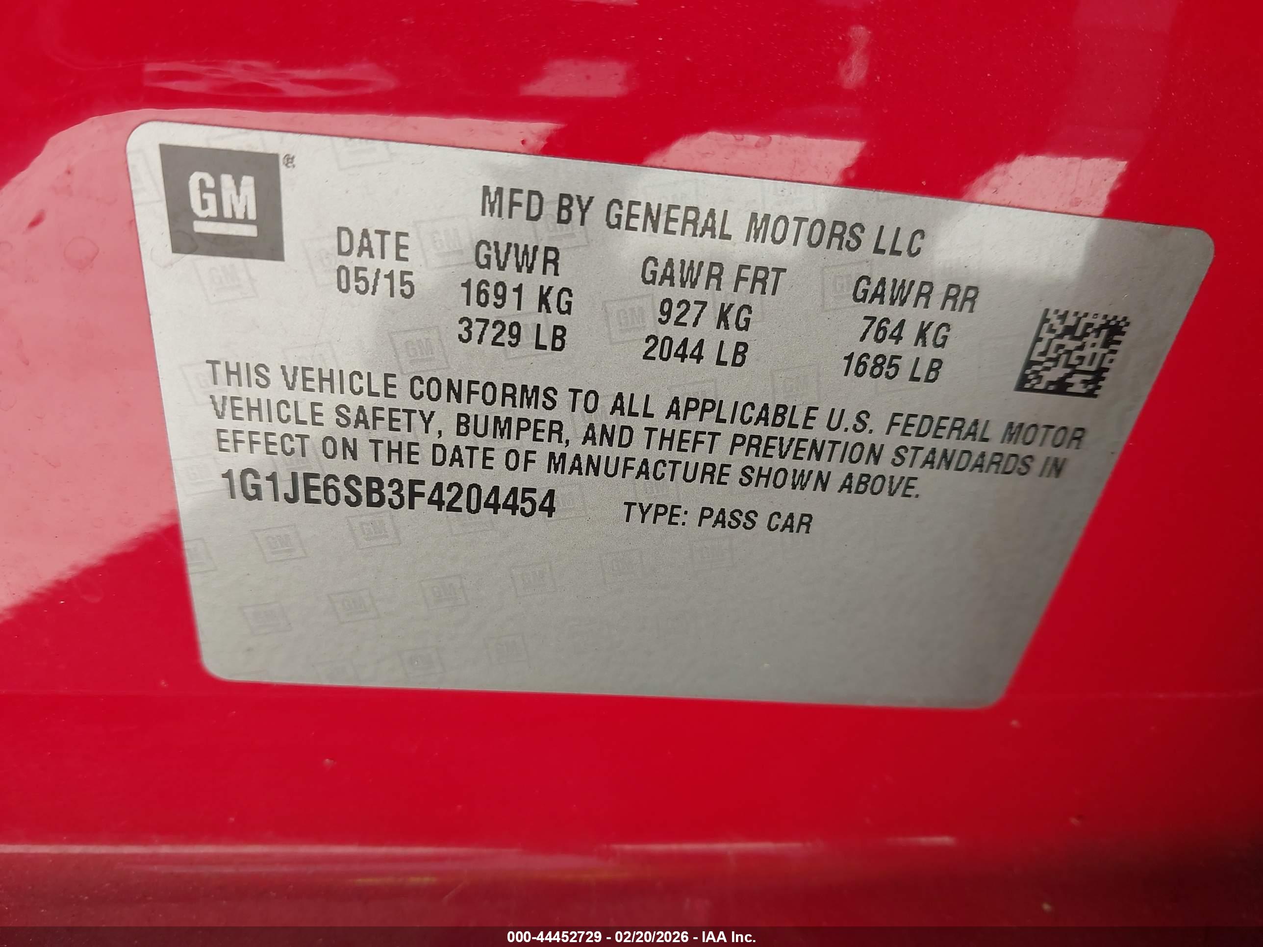 CHEVROLET SONIC image 9