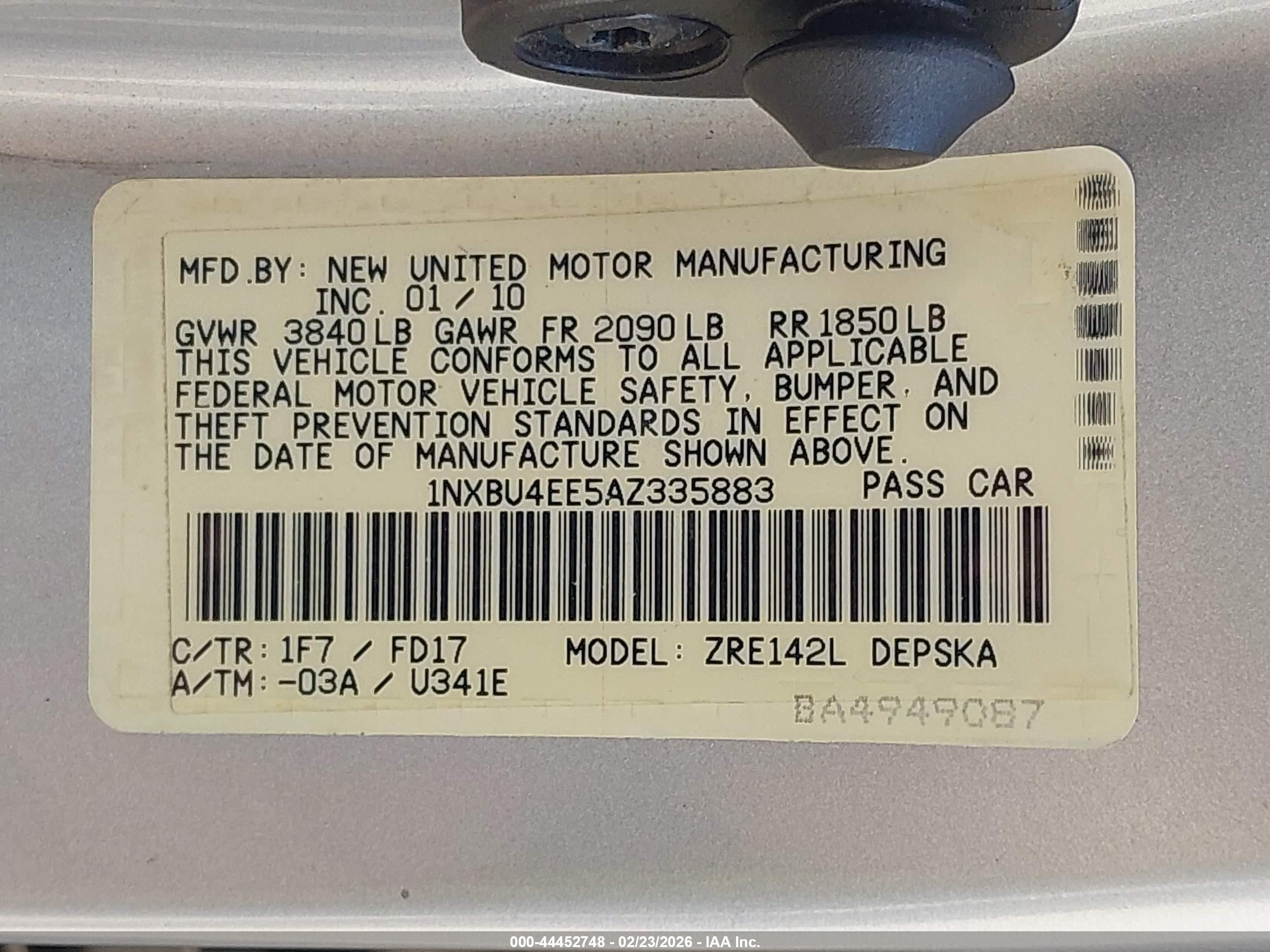 TOYOTA COROLLA image 9