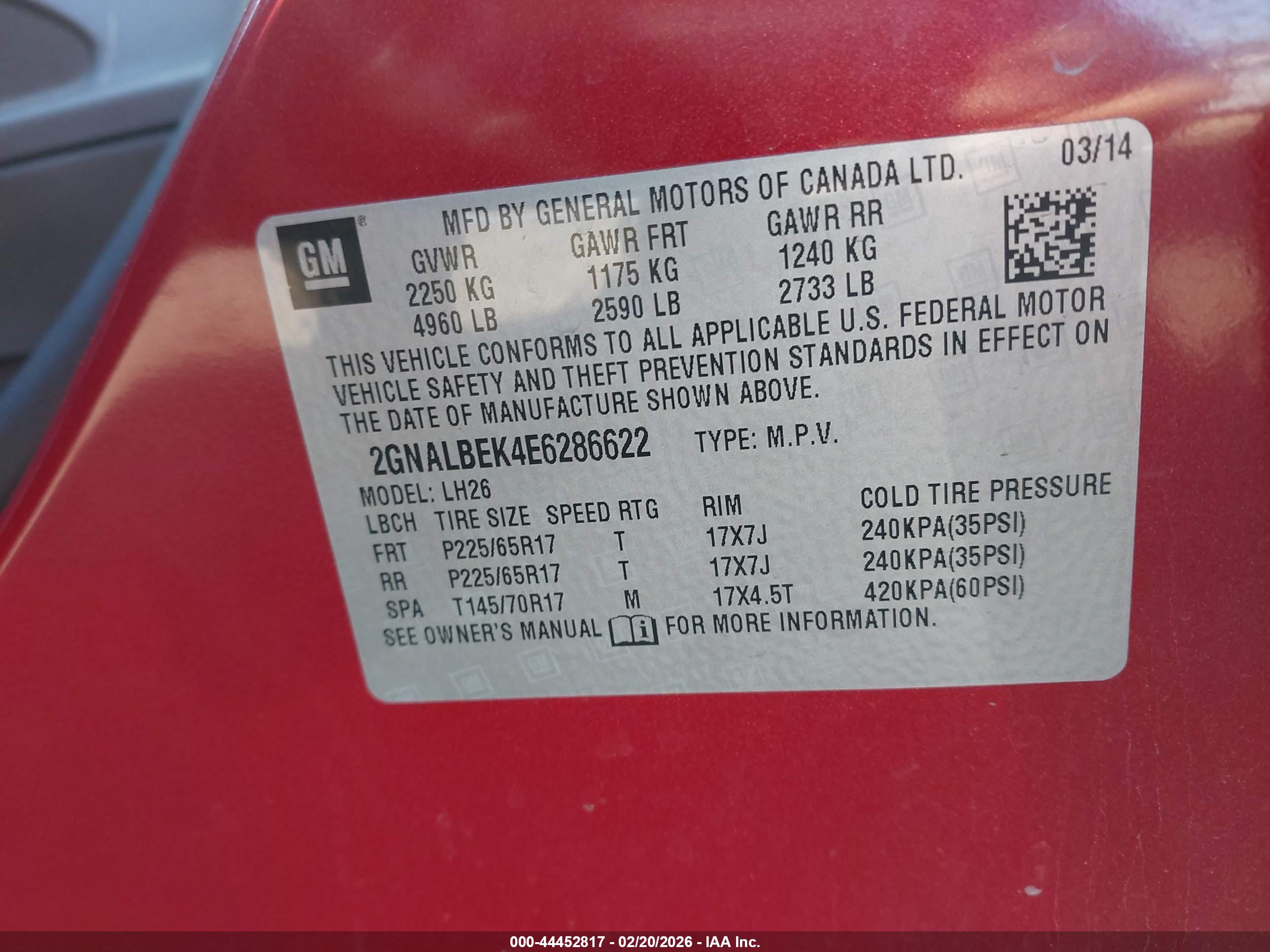 CHEVROLET EQUINOX image 9