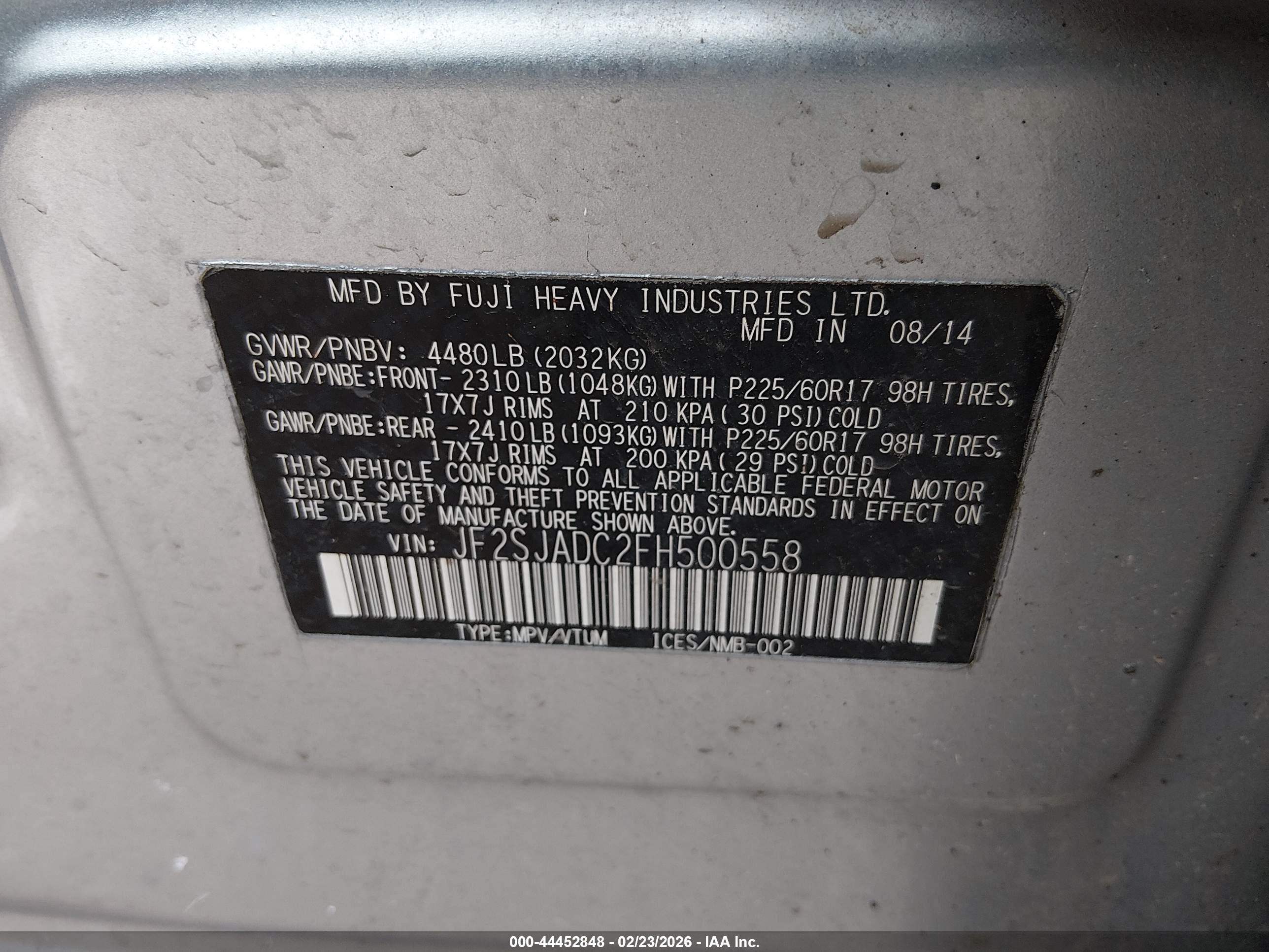 SUBARU FORESTER image 9